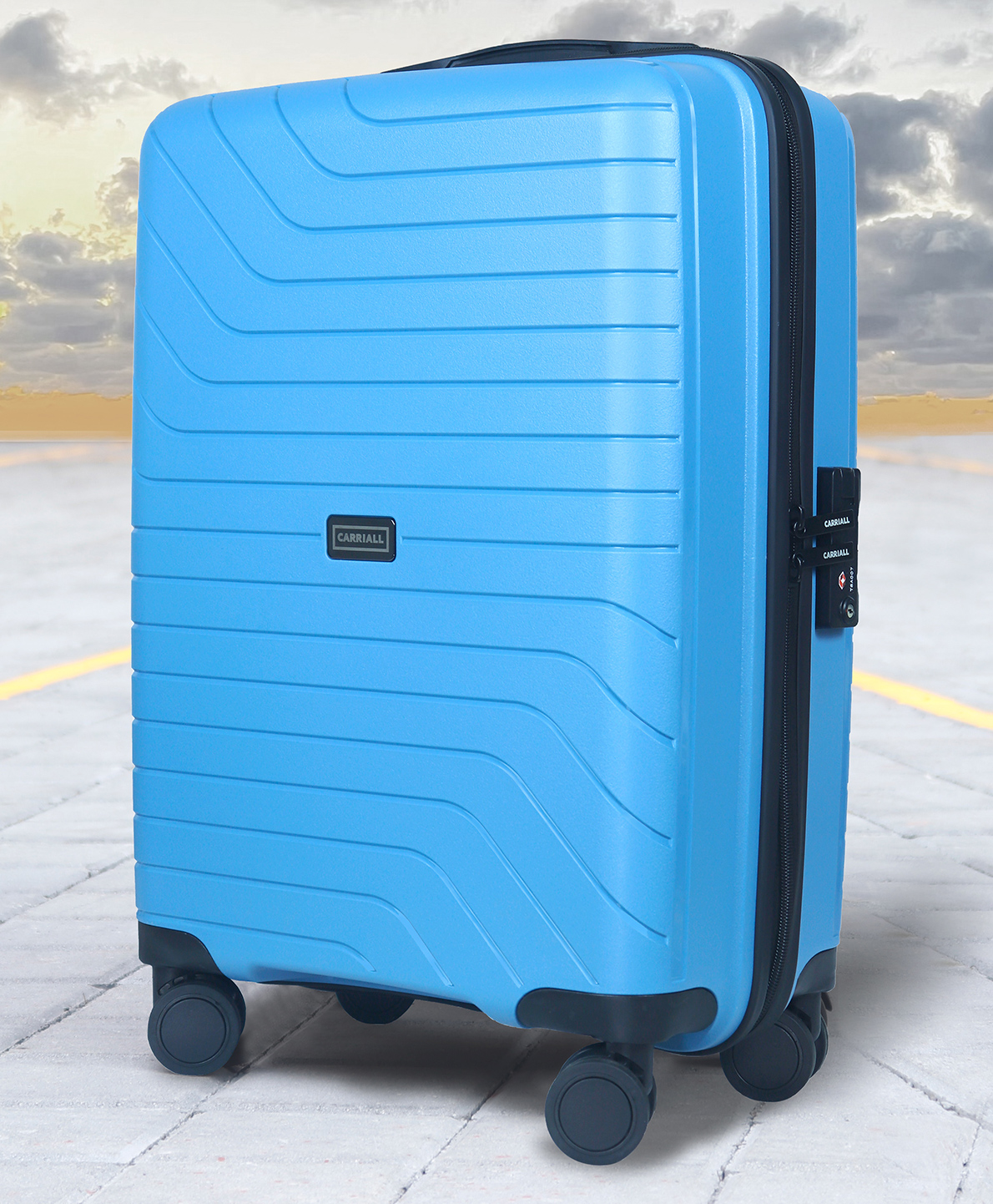 Carriall Groove Hard Luggage (small) 20 inch -Blue-picture-14
