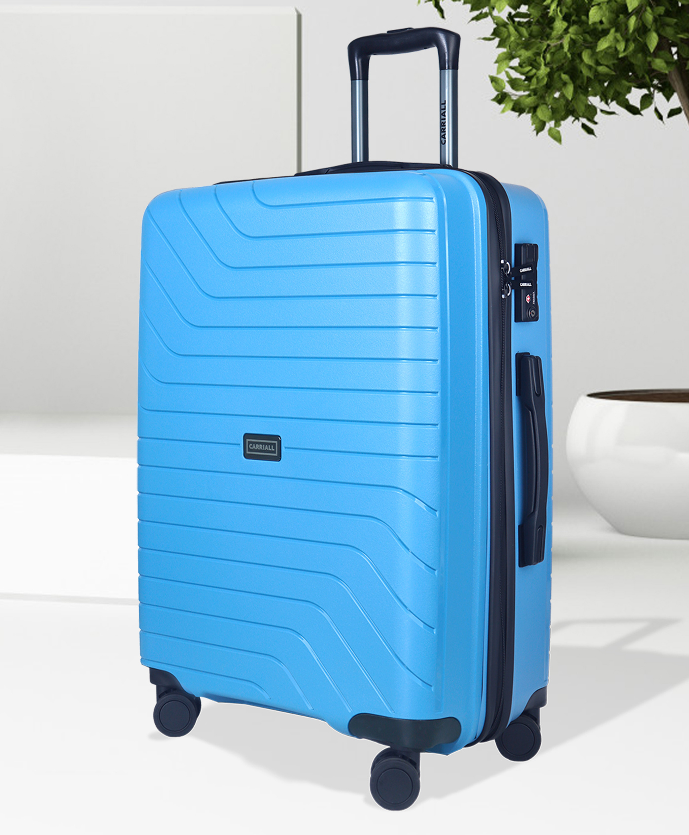 Carriall Groove Hard Luggage (Medium) 24 inch - Blue-picture-10