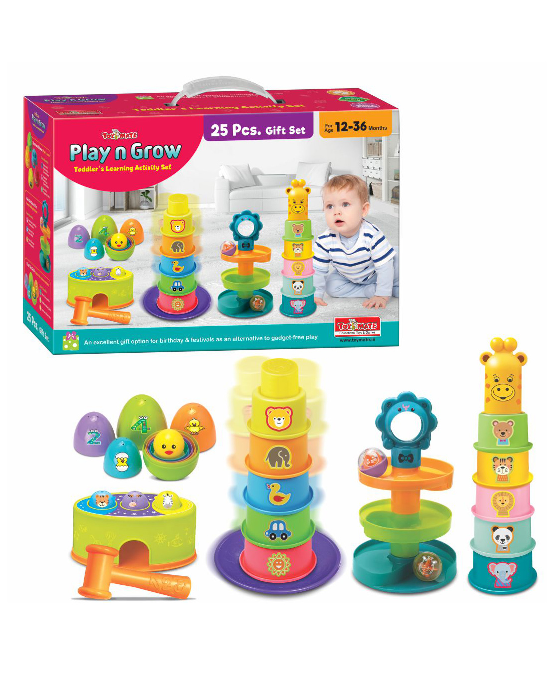 Toymate Play n Grow Gift Set 25 Pieces - Multicolour-picture-27
