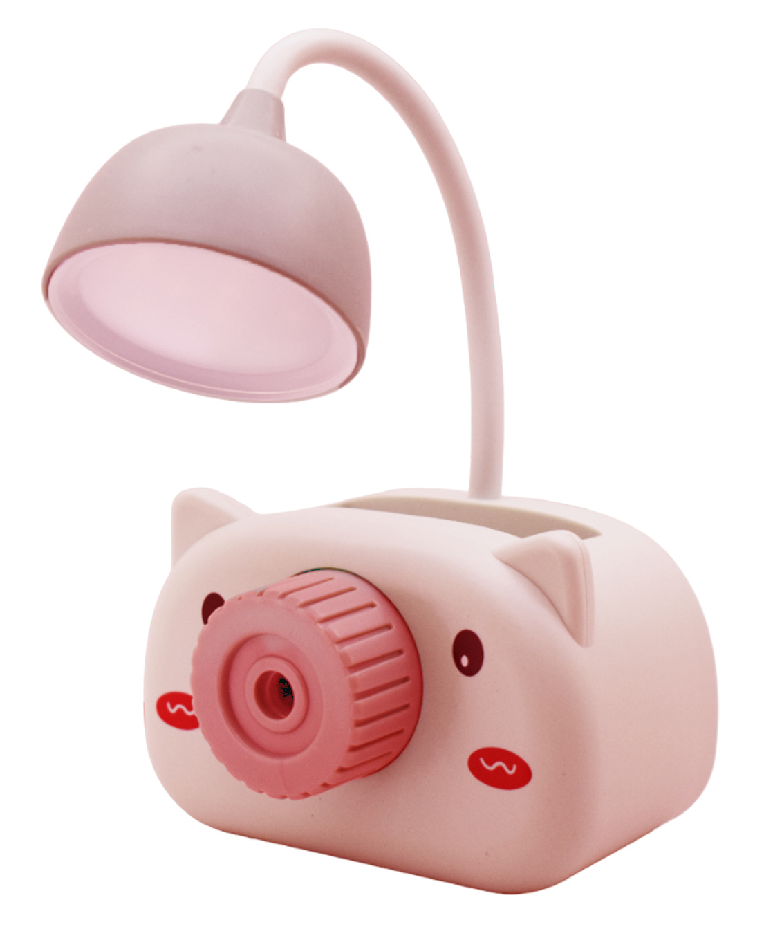 Asera Piggy Theme LED Lamp For Study With Mobile Holder and Sharpener - Multicolor-picture-36