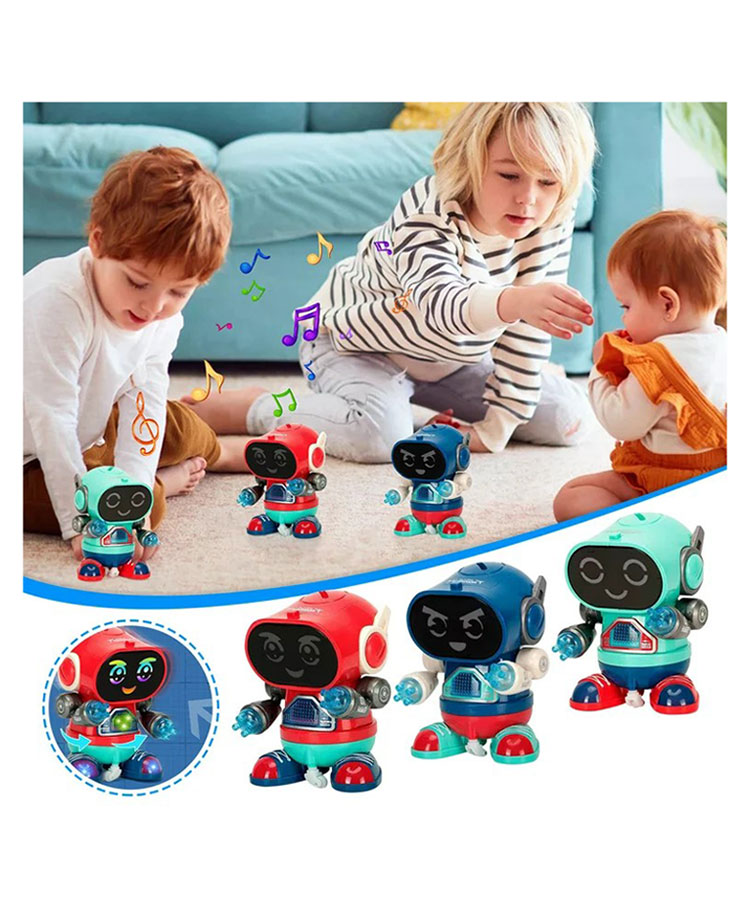 YAMAMA Dancing Robot Deroca Toy With Light And Music Early Education Toy For Kids Color May Vary-image-10