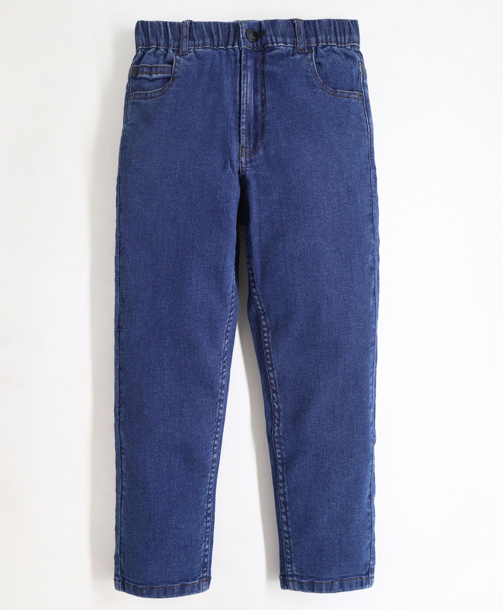 Cherry Crumble By Nitt Hyman Solid Easy Fit Washed Unisex Denim Jeans - Dark Blue-picture-34
