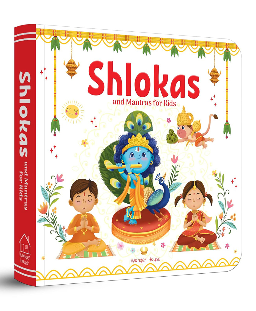 wonder house books Shlokas and Mantras For Kids - Illustrated Padded Board Book - Learn About India's Rich Culture and Tradition In Three Languages-picture-17