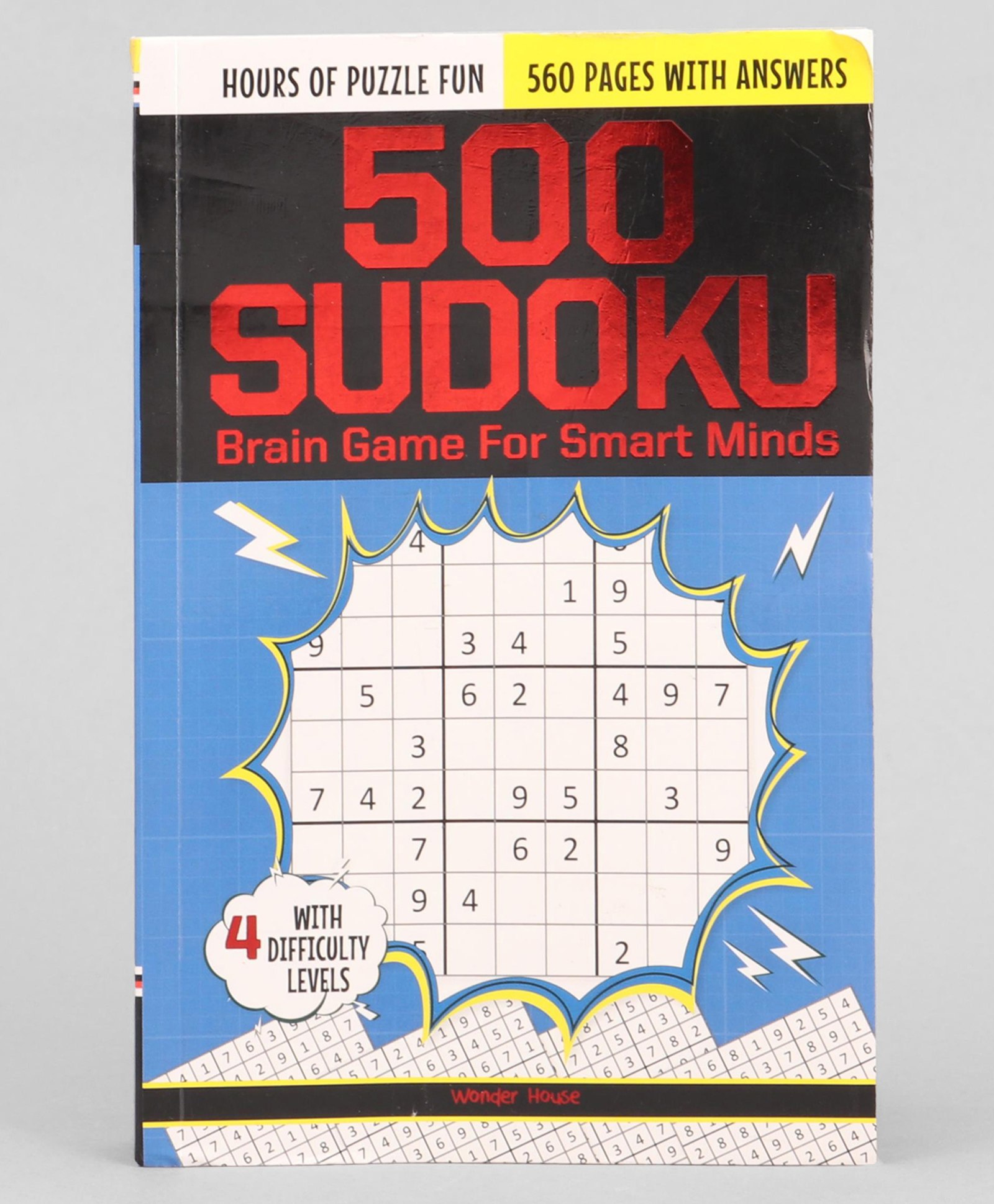 500 Sudoku Brain Game For Smart Minds Combination of 4 Difficult Levels - English-image-4