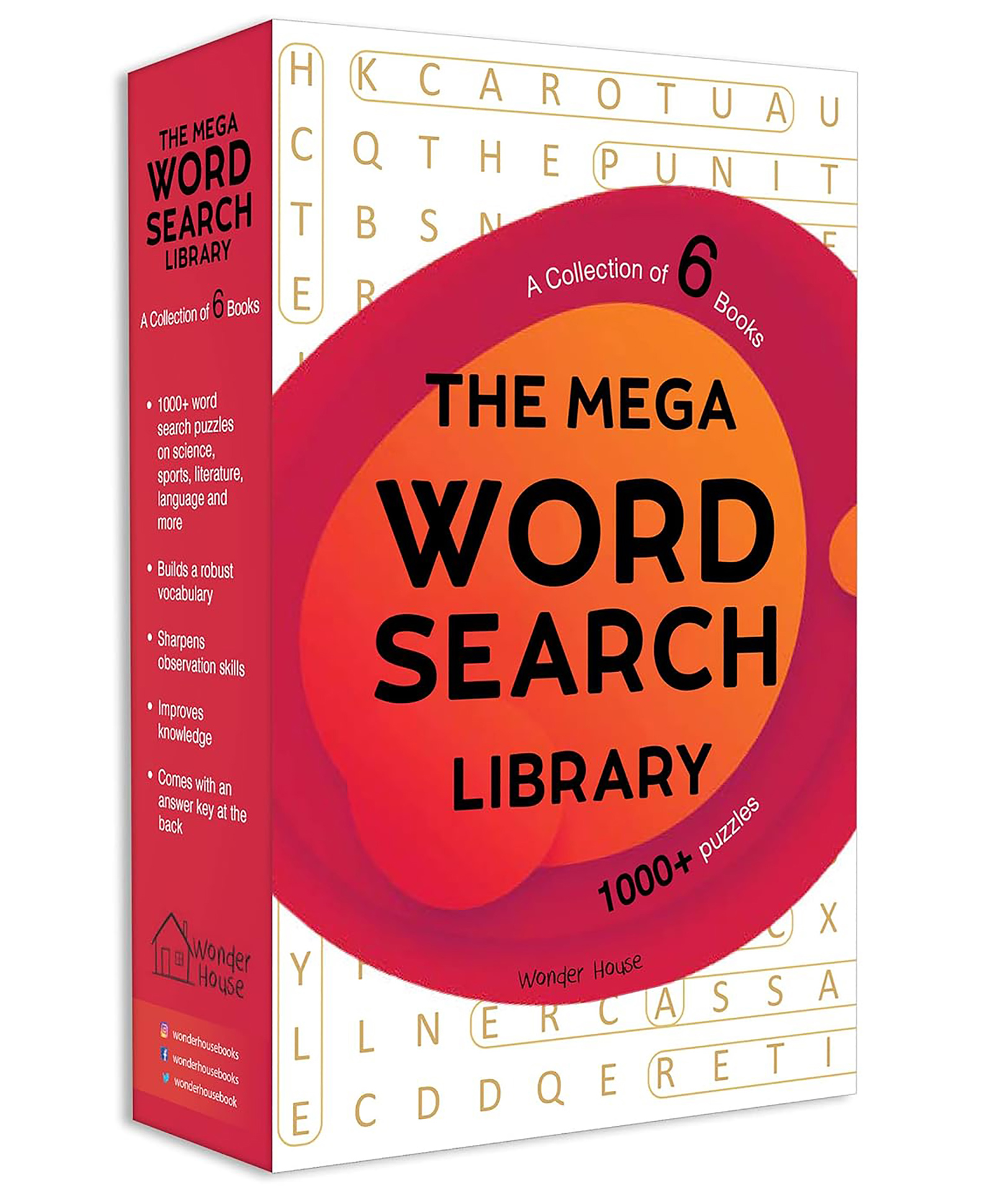 wonder house books The Mega Word Search Library Gift Boxset For Kids A Collection of 6 Books - English-picture-12