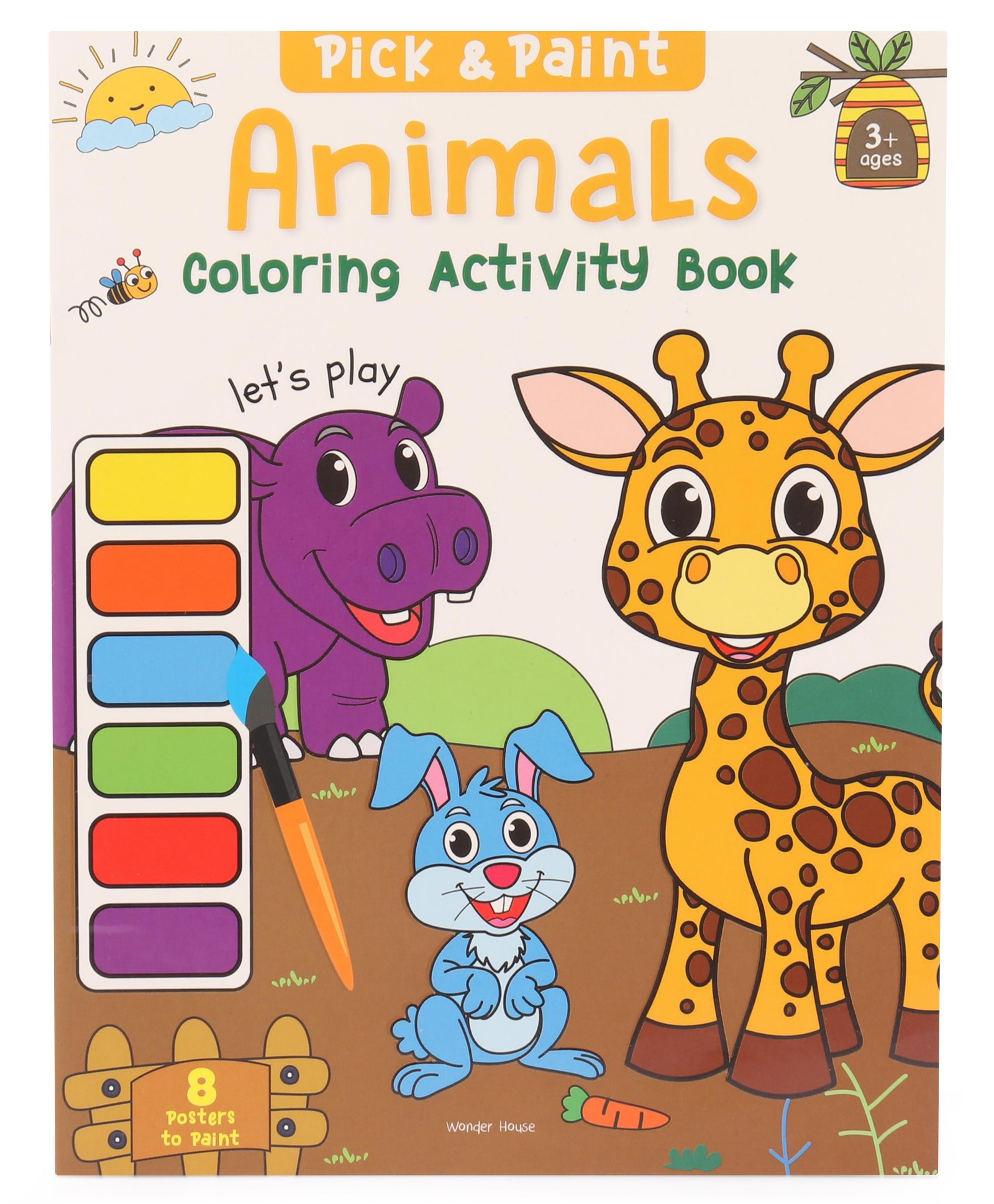 wonder house books Pick and Paint Coloring Activity Book For Kids Animals - English-picture-15