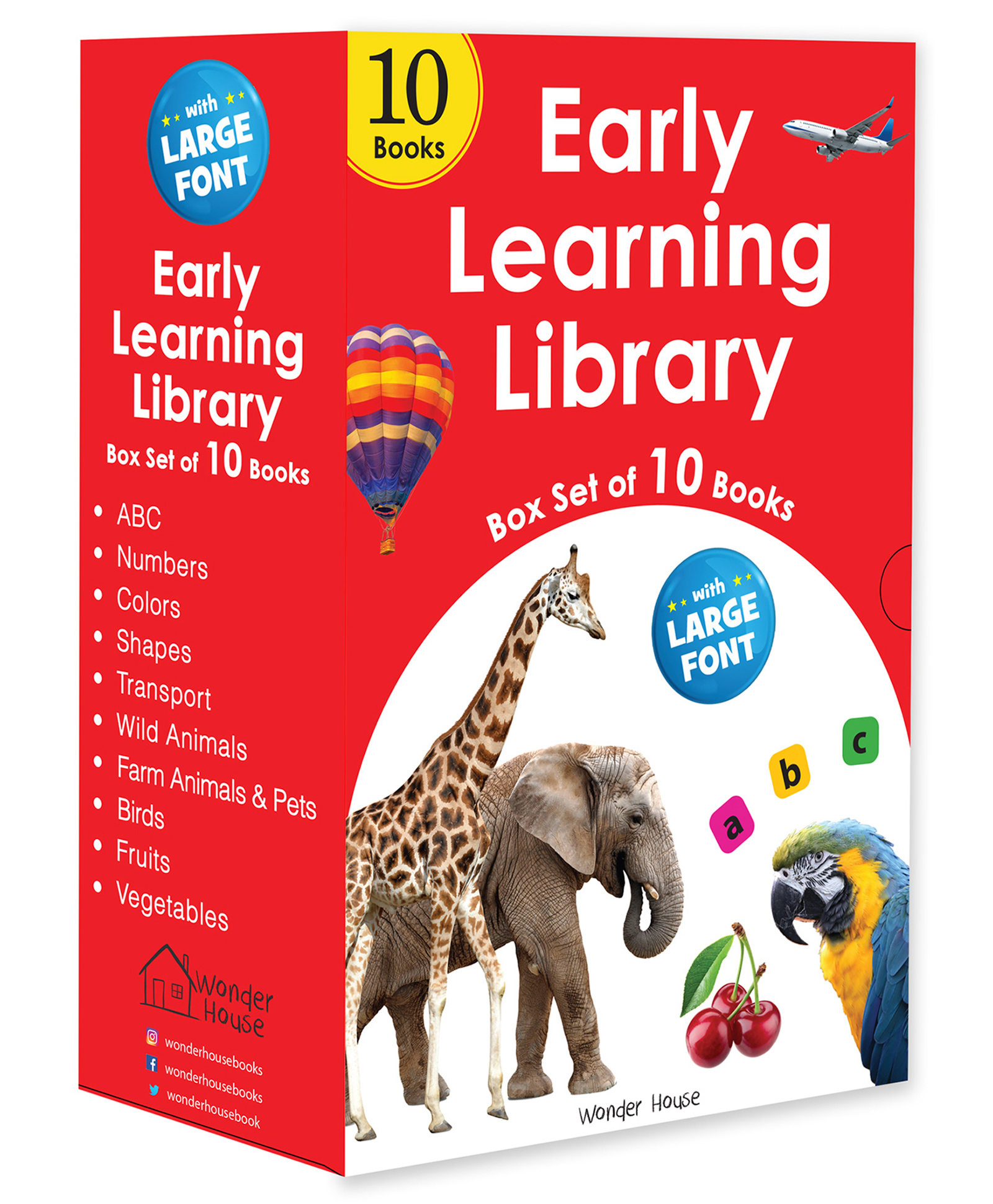 Early Learning Board Book Library Set of 10 - English-image-3