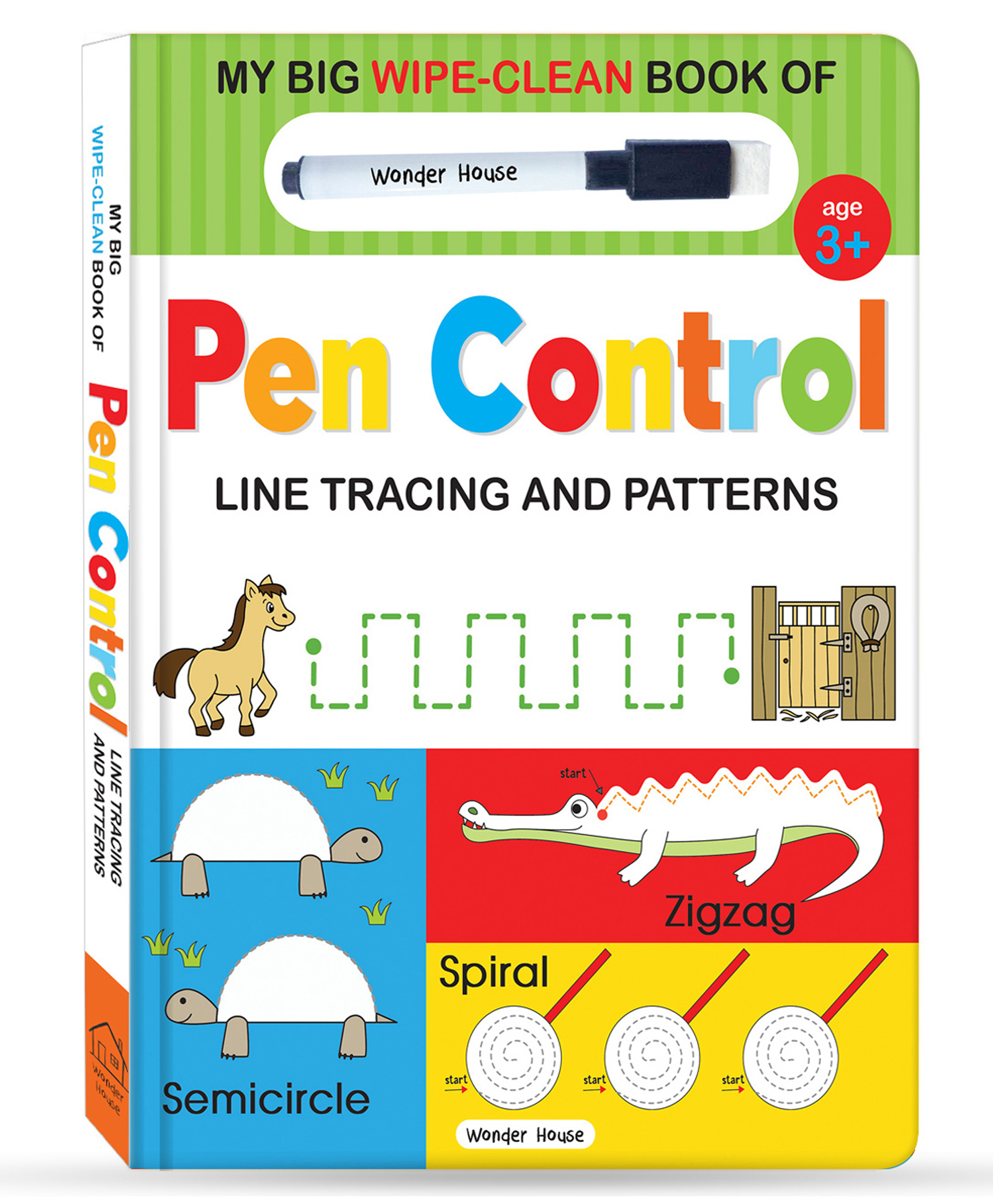 My Big Wipe And Clean Book of Pen Control  Line Tracing And Patterns - English-image-1