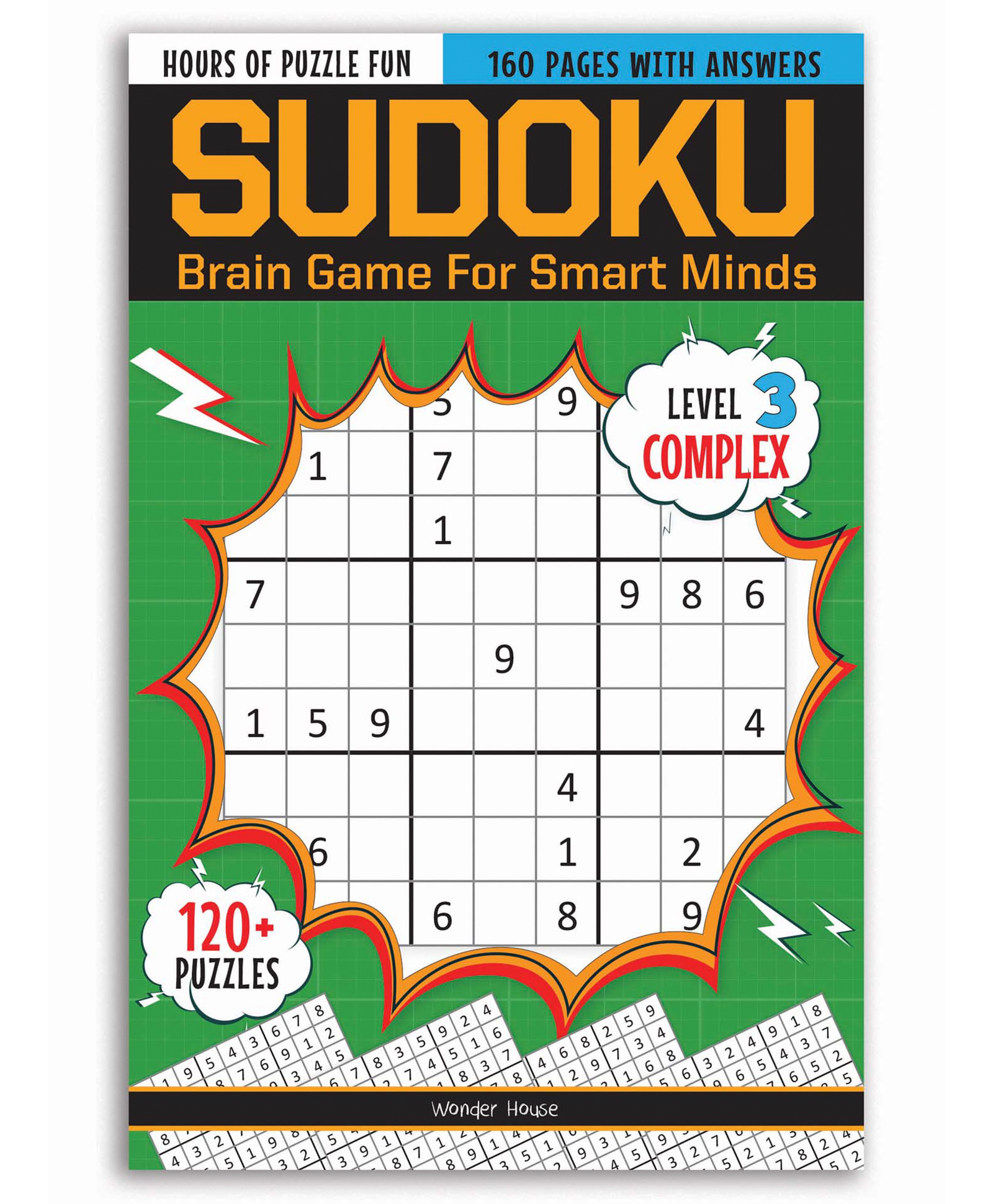 wonder house books Sudoku Brain Games For Smart Minds Level 3 - English-picture-19