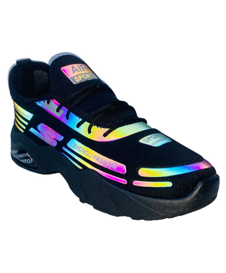 Priaansha Kids  Colour Gradient Laced Up Shoes -Black-picture-15
