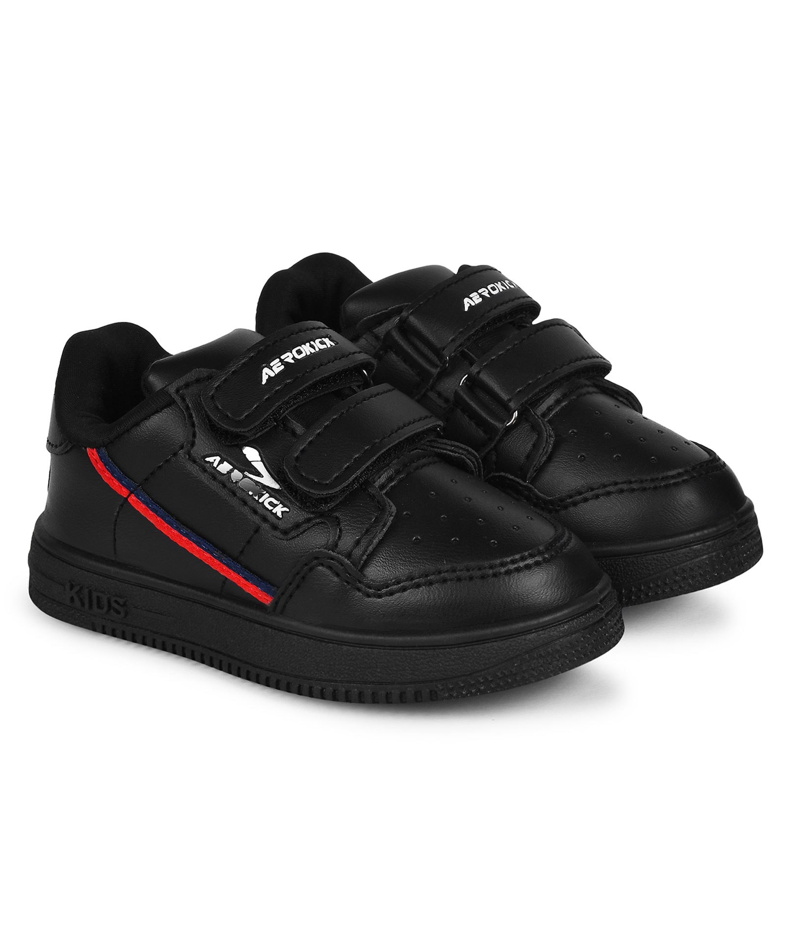 Lil Lollipop Aerokick Text Embellished  Velcro Closure Shoes - Black-image-24
