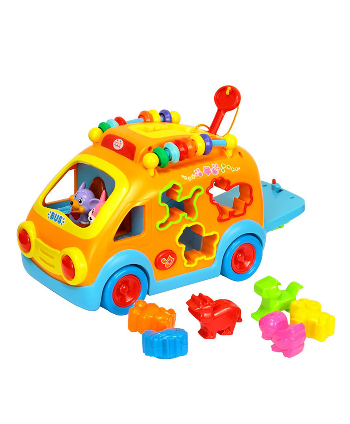 Sanjary Halo Nation Multicolor Happy Bus Toy with Music and Lights - Yellow (Colour and Design May Vary)-picture-26