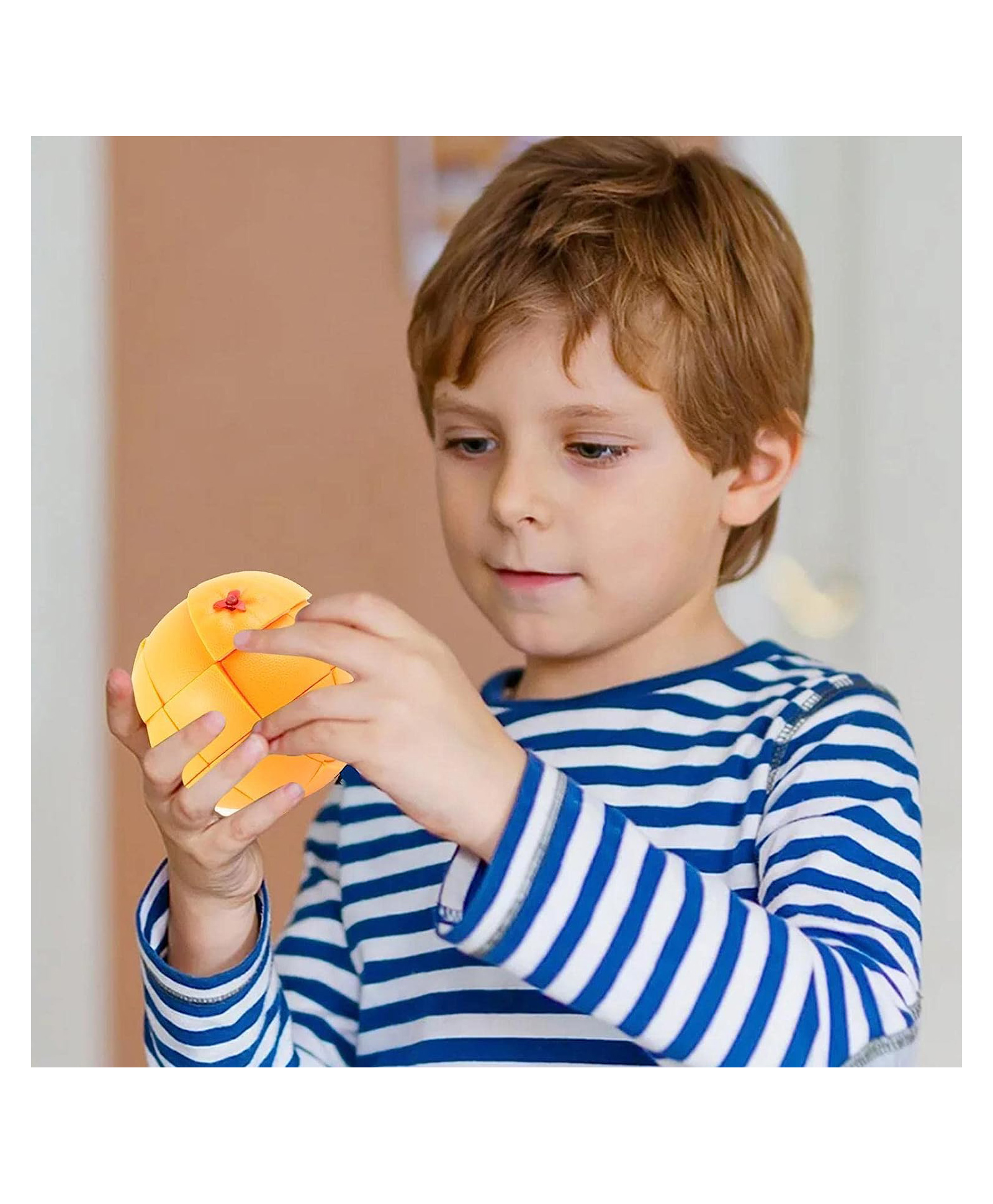 Sanjary Orange shape smooth magic fruit cube for kids color & design may vary-picture-47