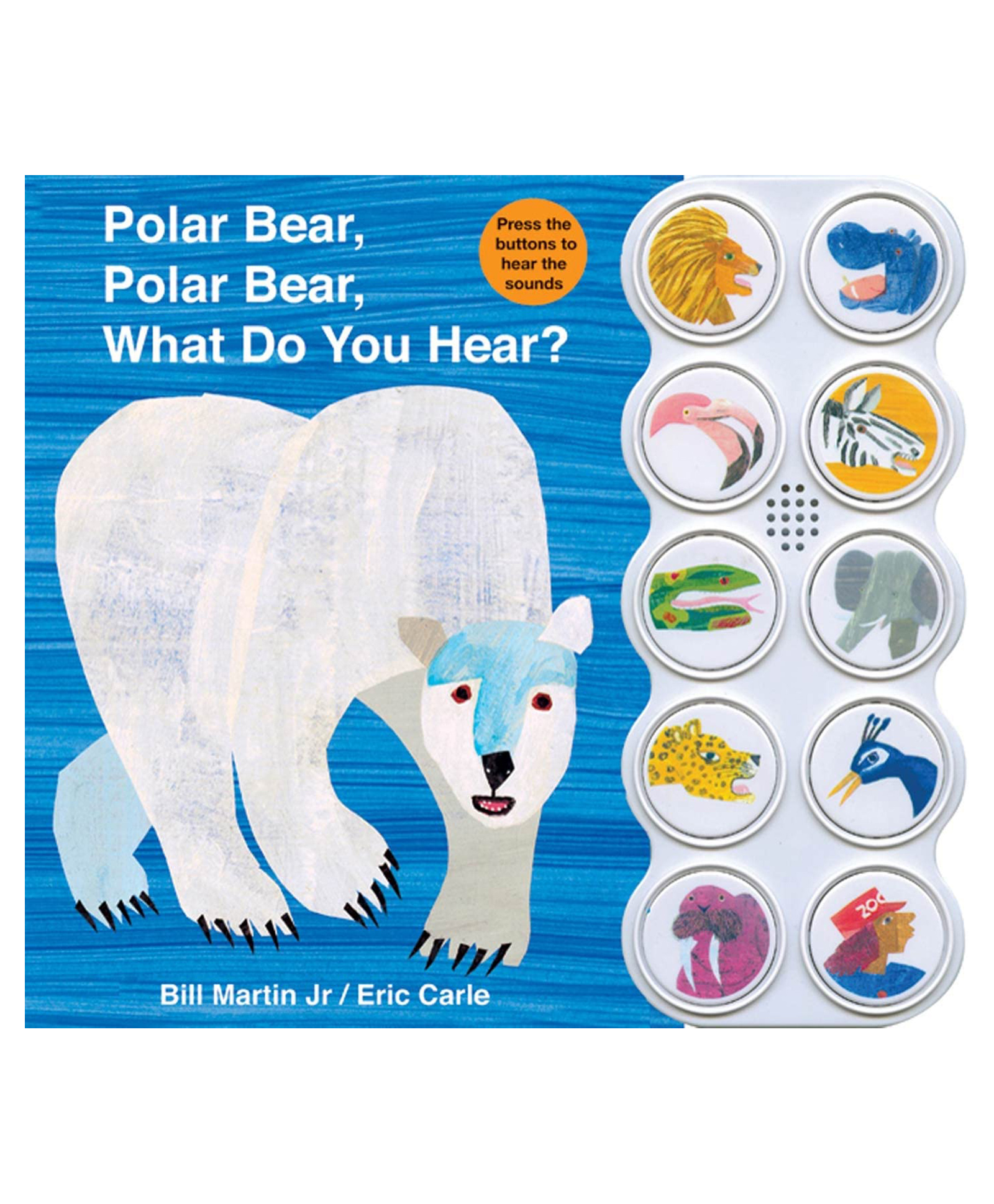Polar Bear, Polar Bear What Do You Hear sound book: With Pictures to Color, Puzzle Fun, and More! Board Book By Bill Martin Jr. - English-image-37
