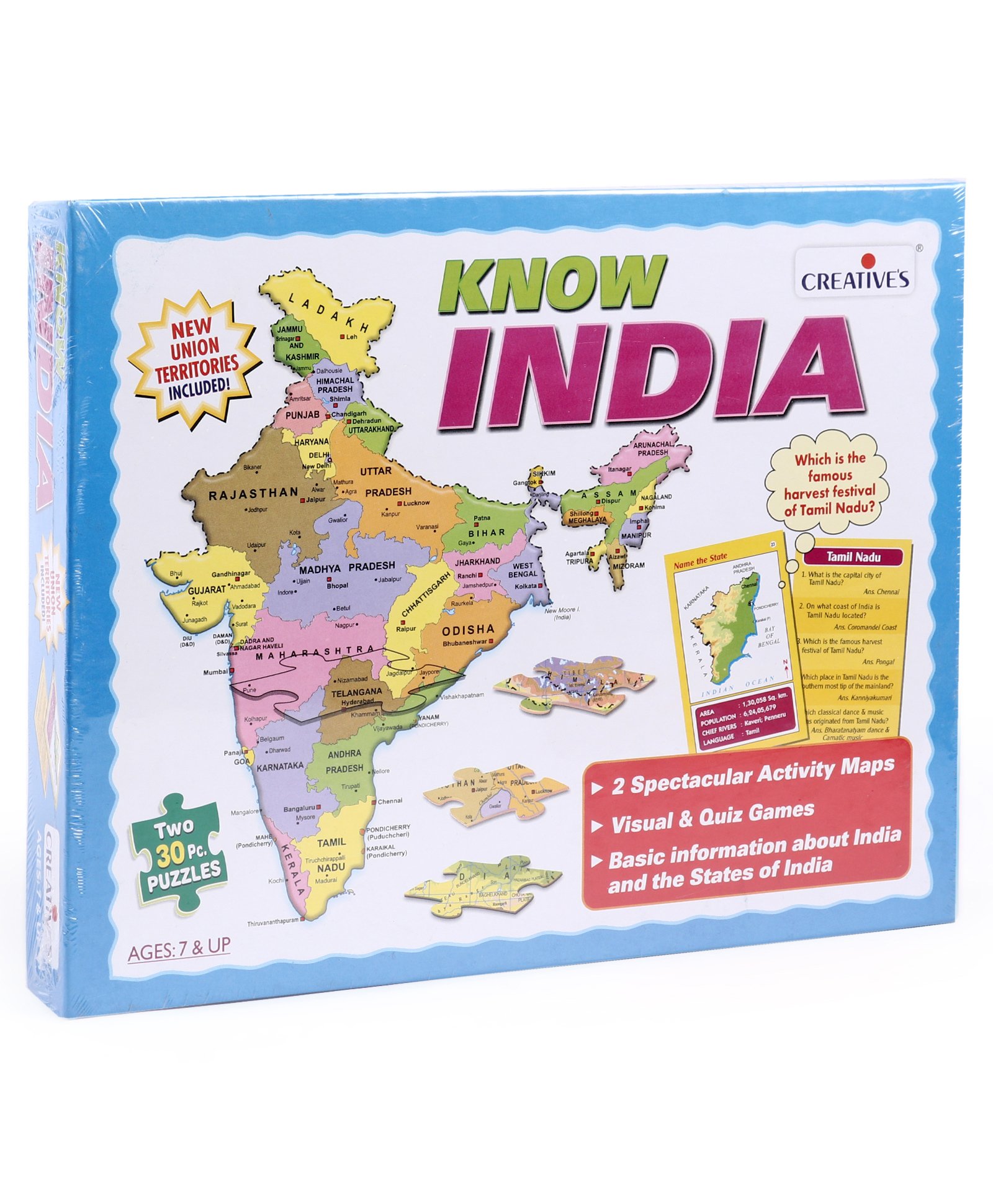 Creative's Know India - Map Game Online India, Buy Puzzle Games & Toys ...