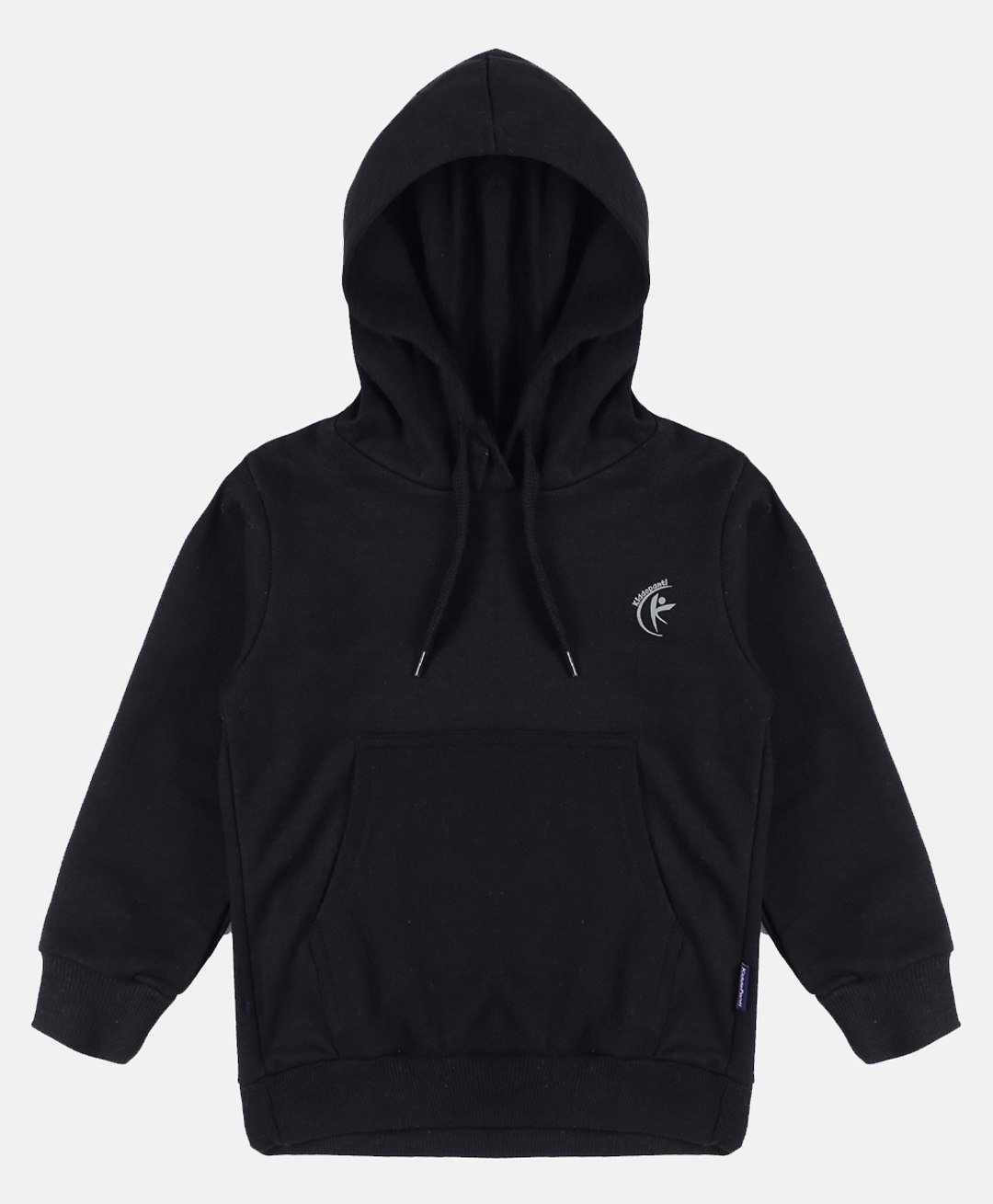 Kiddopanti Full Sleeves Solid Hooded Sweatshirt  - Jet Black-picture-14