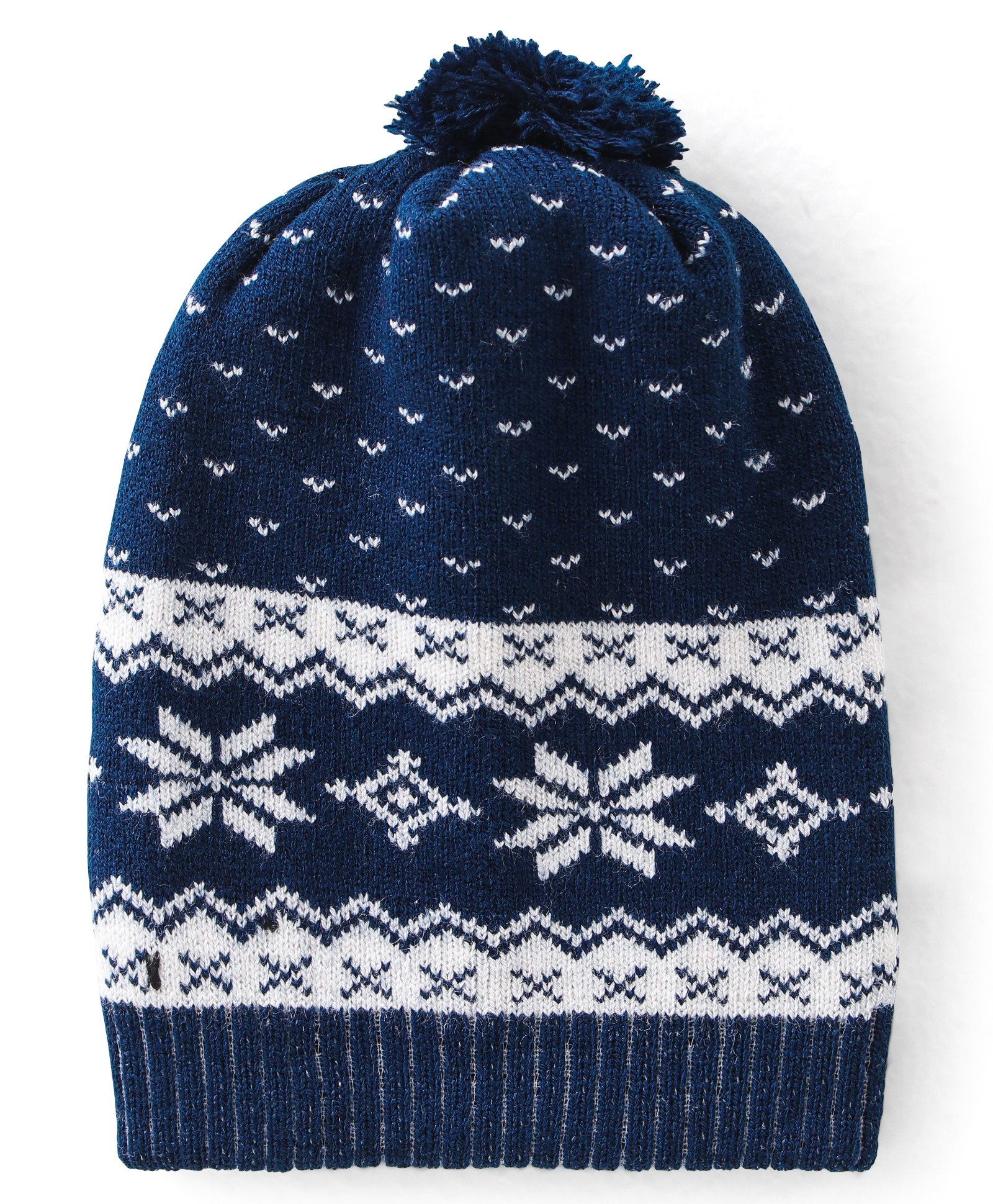 Babyhug Woollen Cap Floral Design - Navy Blue-image-2