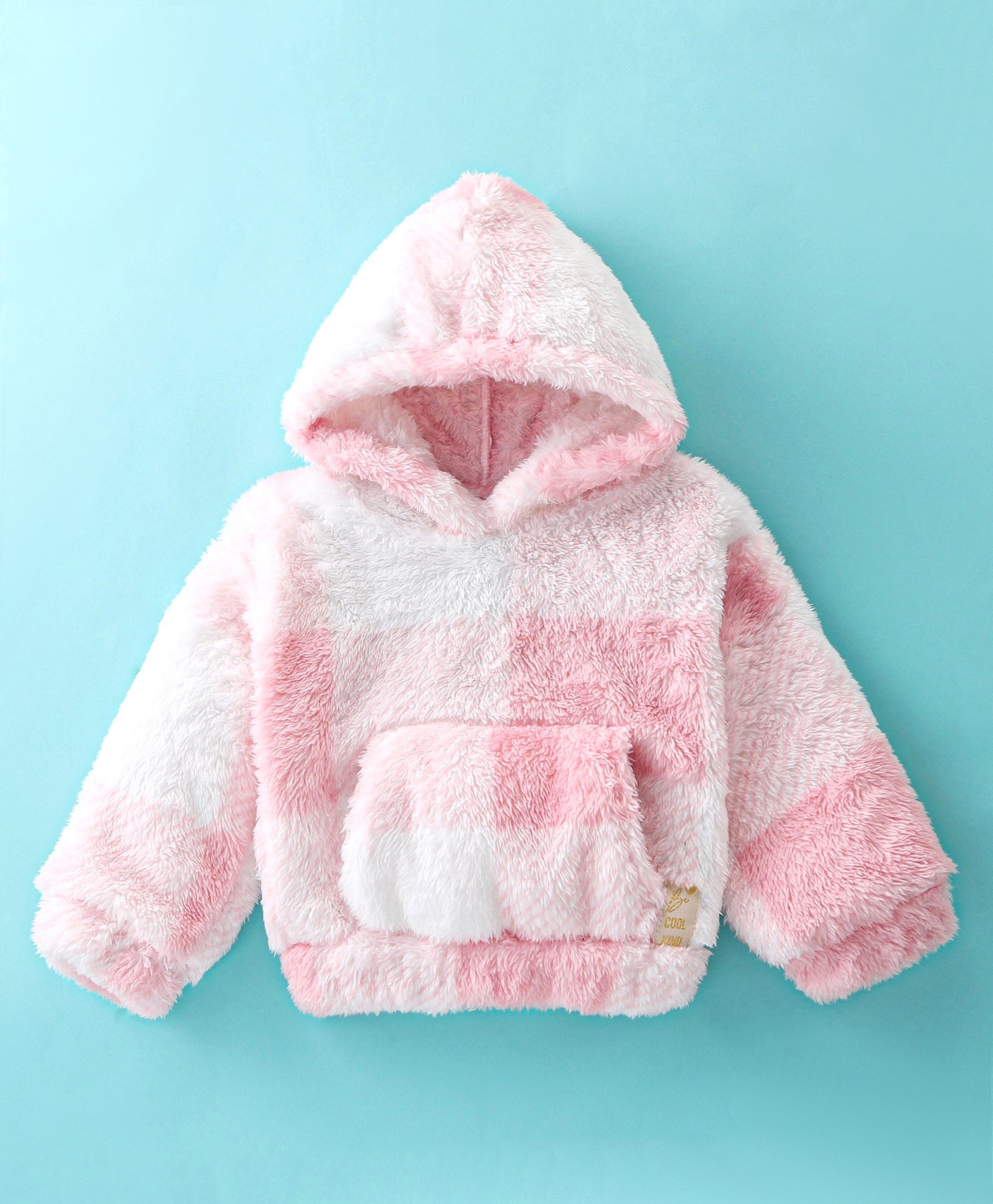 Little Kangaroos  Drop Shoulder Full Sleeves Hoodie - Pink-image-27