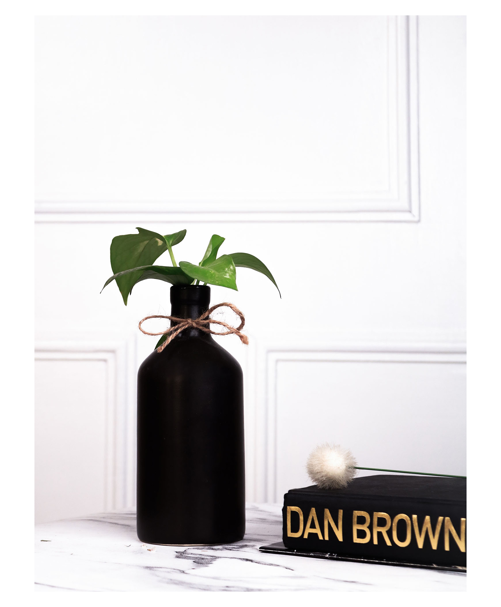 Purezento Japanese Bottle Vase- Black-image-14