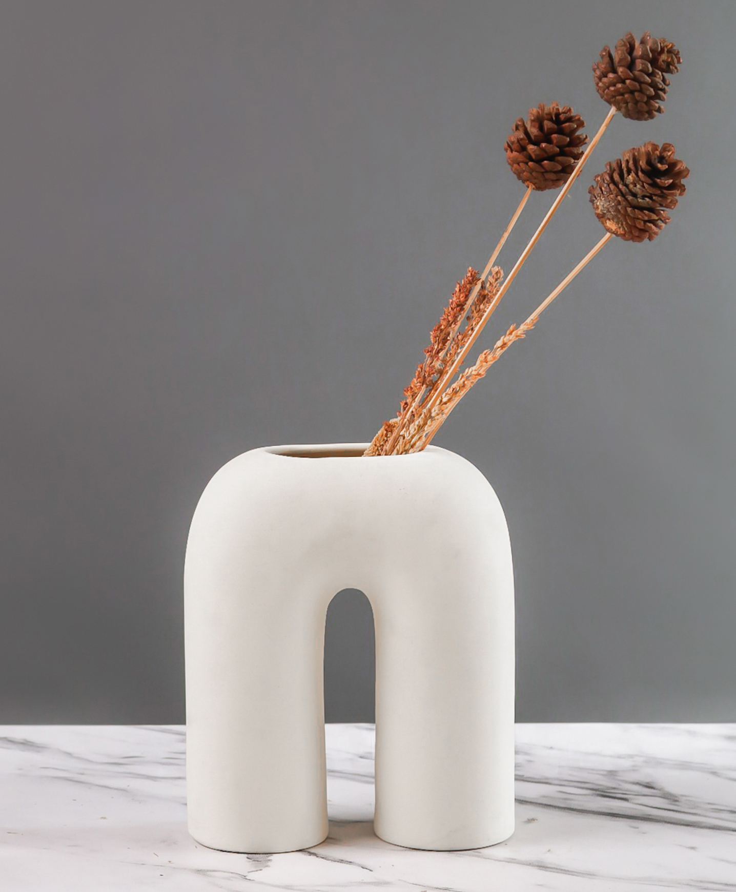 Purezento Oslo Vase- Off White-image-44