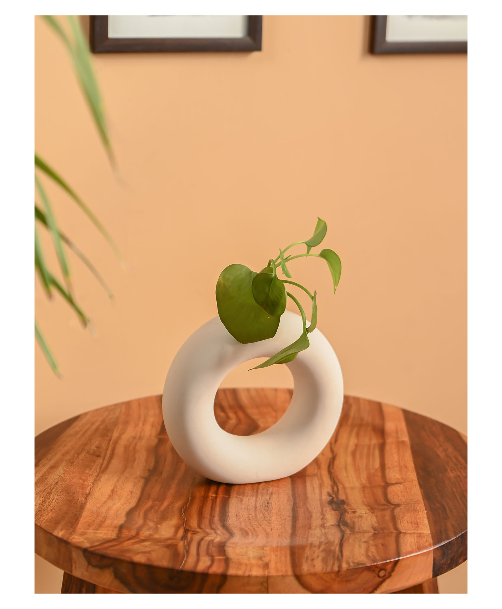 Purezento 6 Inch Donut Vase- Grey-image-26