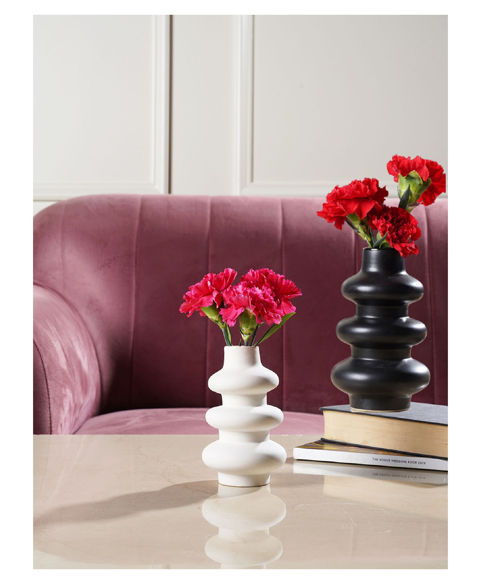 Purezento Set of 2 Orbit Vase 6 inch-MultiColour-image-5