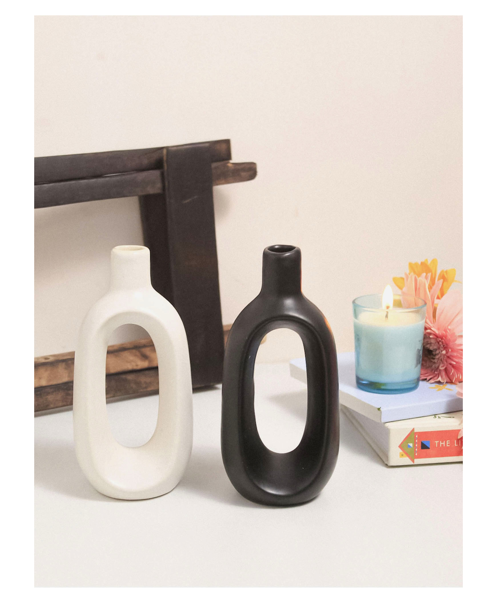 Purezento Kieko Vase set of 2-6 & 6 inch-MultiColour-image-8