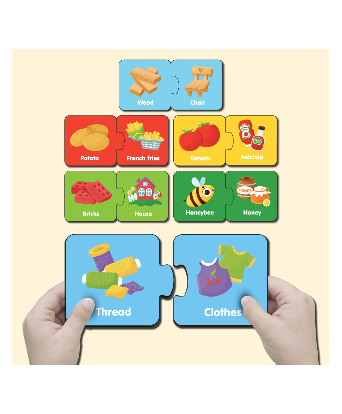 Yay Play How it Made 2 Piece Wooden Jigsaw Puzzle (Series 1)For Kids 2+ Years - Set of 12 wooden puzzle-image-6