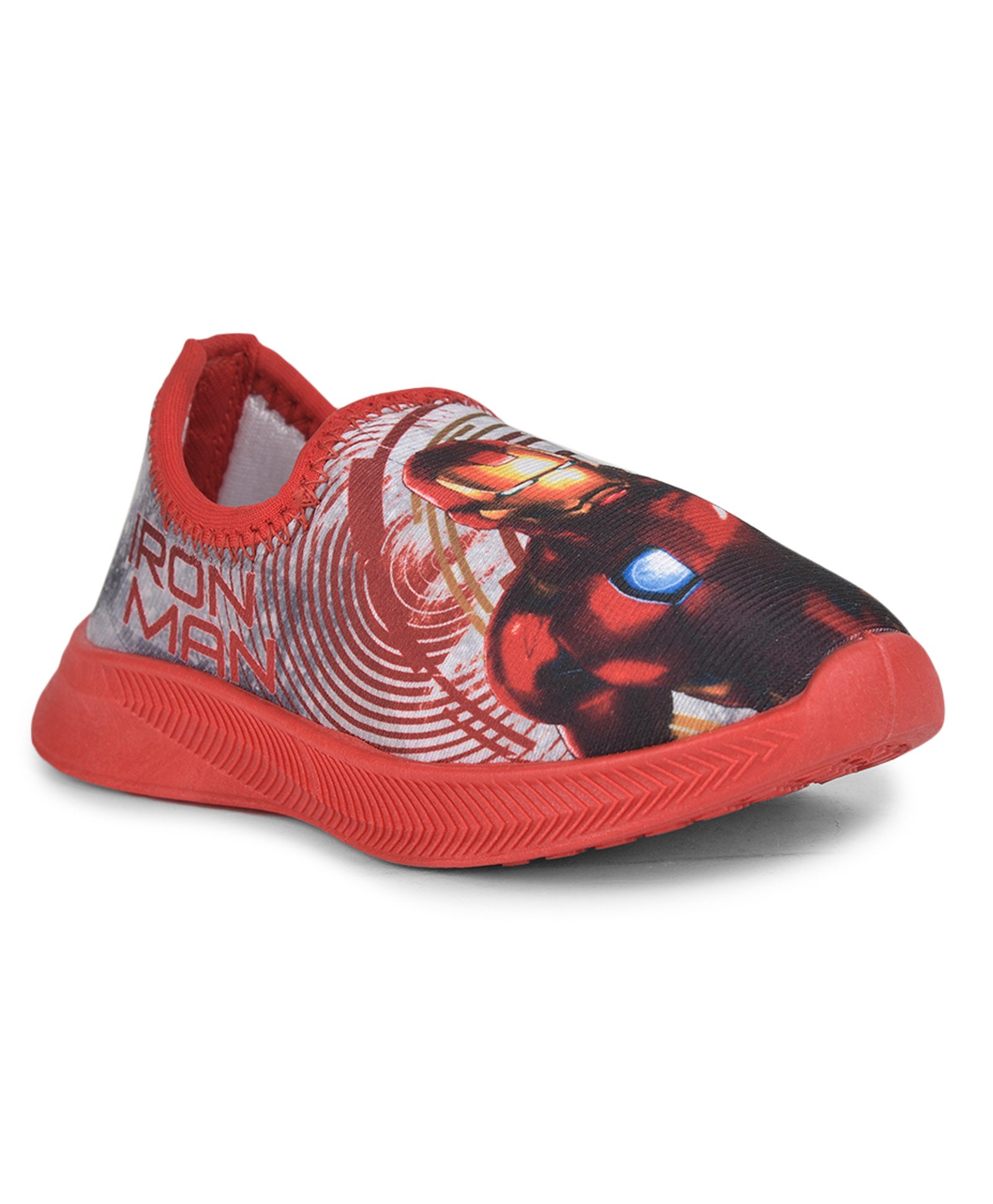 Toothless Marvel Avengers Featuring Iron Man Printed Slip On Lycra Shoes - Red-picture-10