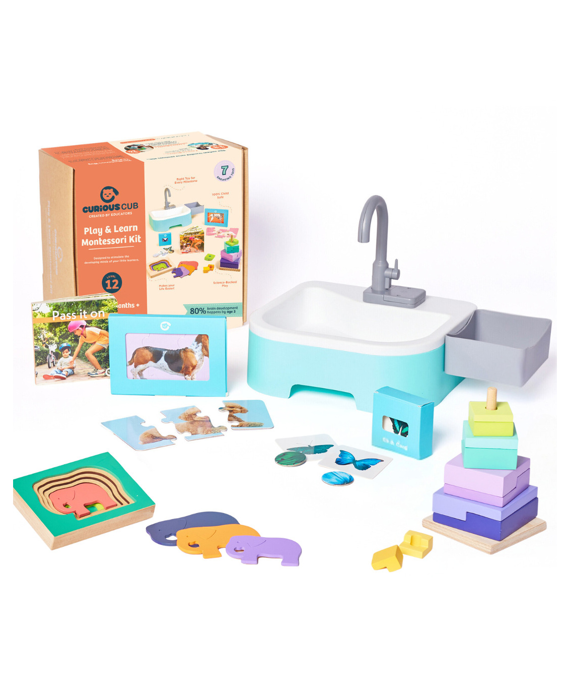Curious Cub Montessori Learning Wooden Toys Box 12 (7pcs)-picture-8