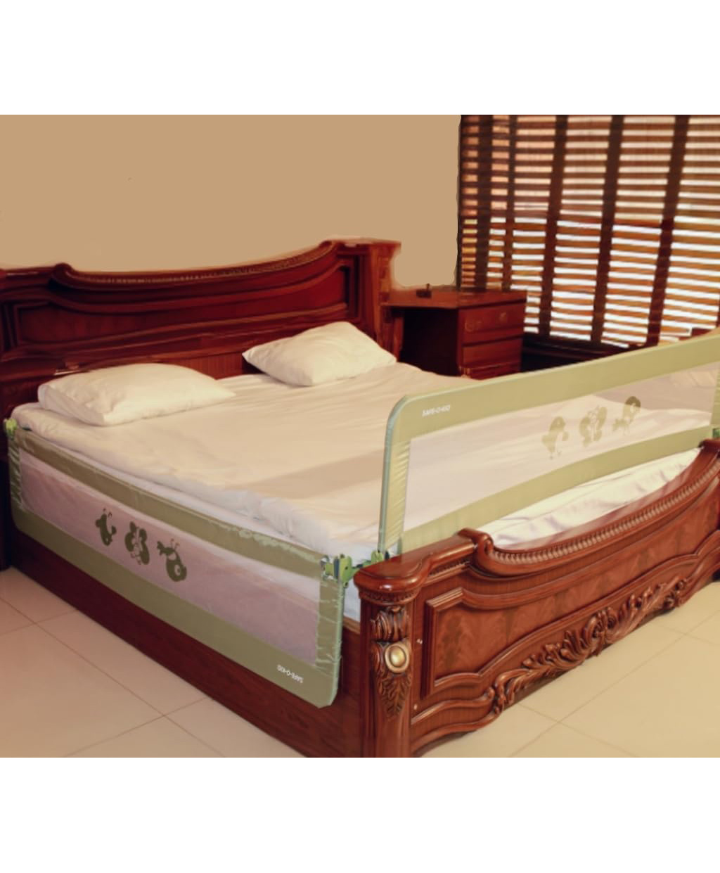 SAFE-O-KID Fully Foldable Bed Rail Guard 6 Ft Pack of 1 - Green-picture-30
