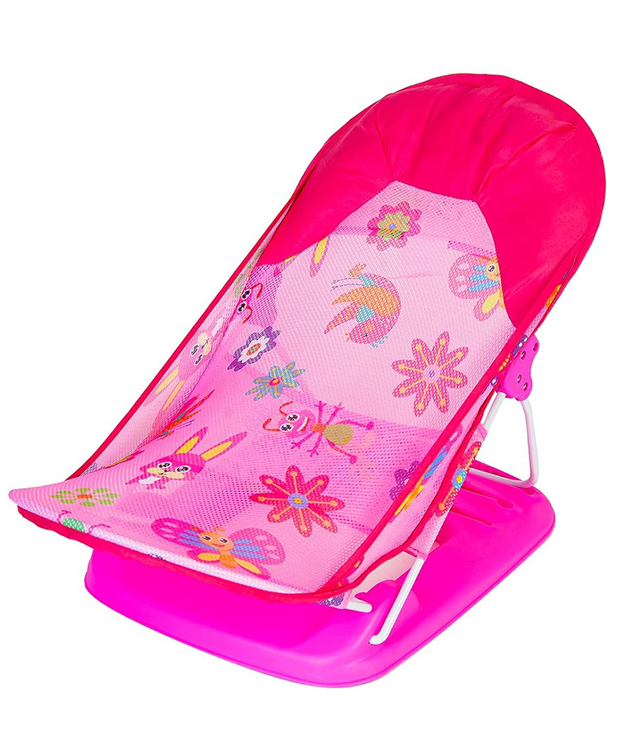 Safe-O-Kid Baby Bather Bath Chair Adjustable Washable Mesh Large Seat - Pink-picture-22