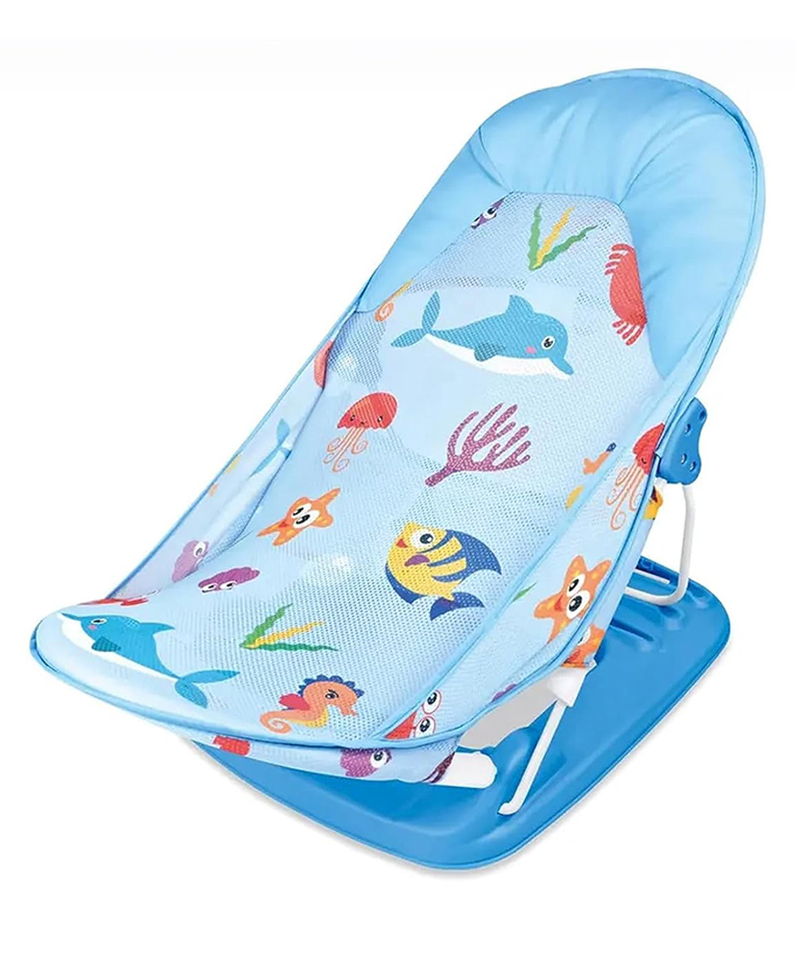 Safe-O-Kid Baby Bather Bath Chair Adjustable Washable Mesh Large Seat -Blue-picture-27
