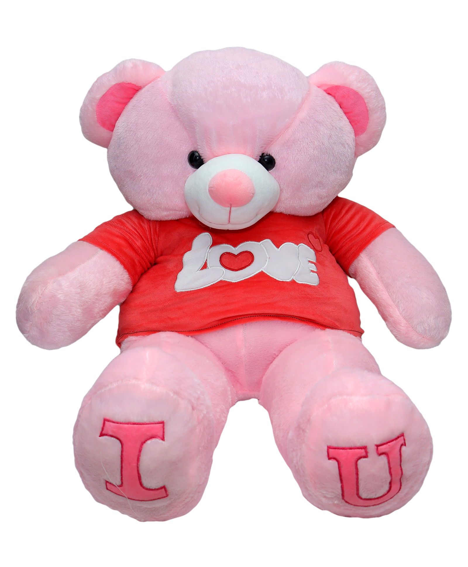 Kids Wonders T-Shirt Teddy Bear Pink - Height 100 cm-image-1