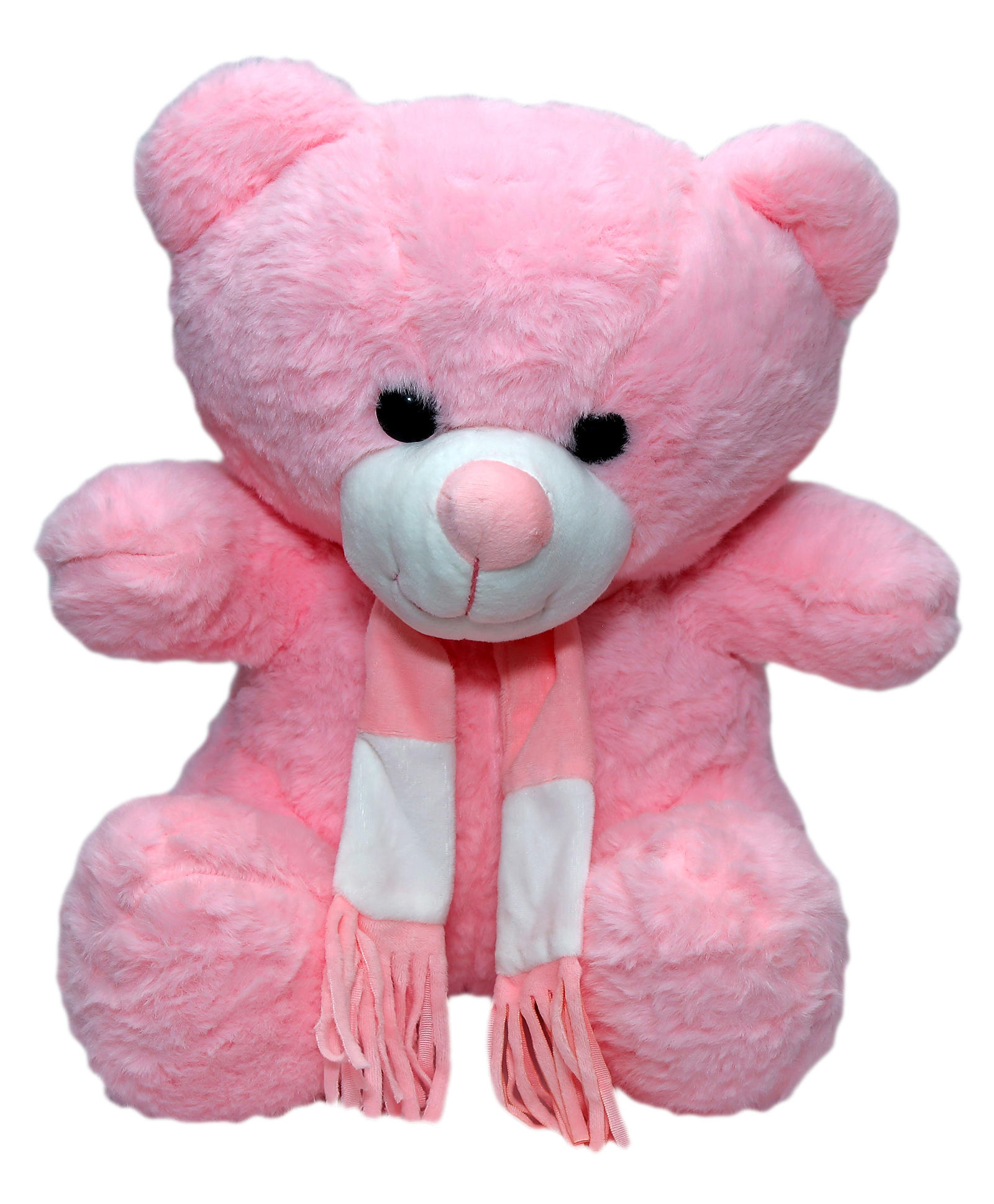 Kids Wonders Muffler Teddy Pink - Height 38 cm-image-1
