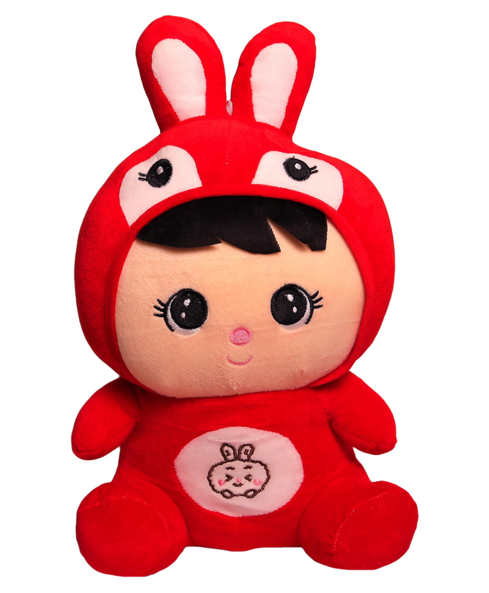 Kids Wonders Rabbit Doll Light Red - Height 36 cm-image-3