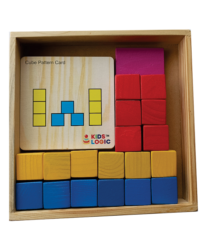 KIDS LOGIC Cubes Pattern Box - Multicolor
