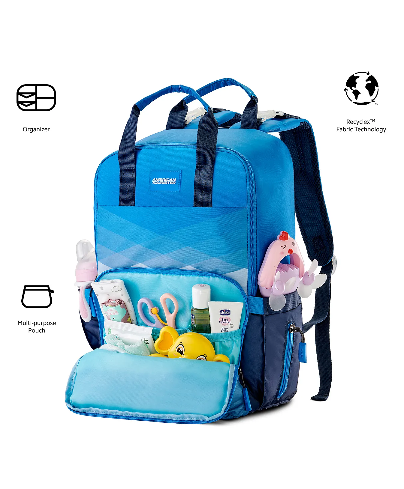 American Tourister Moddle 2.0 Diaper Backpack Blue Online in India Buy at Best Price from FirstCry 14798070