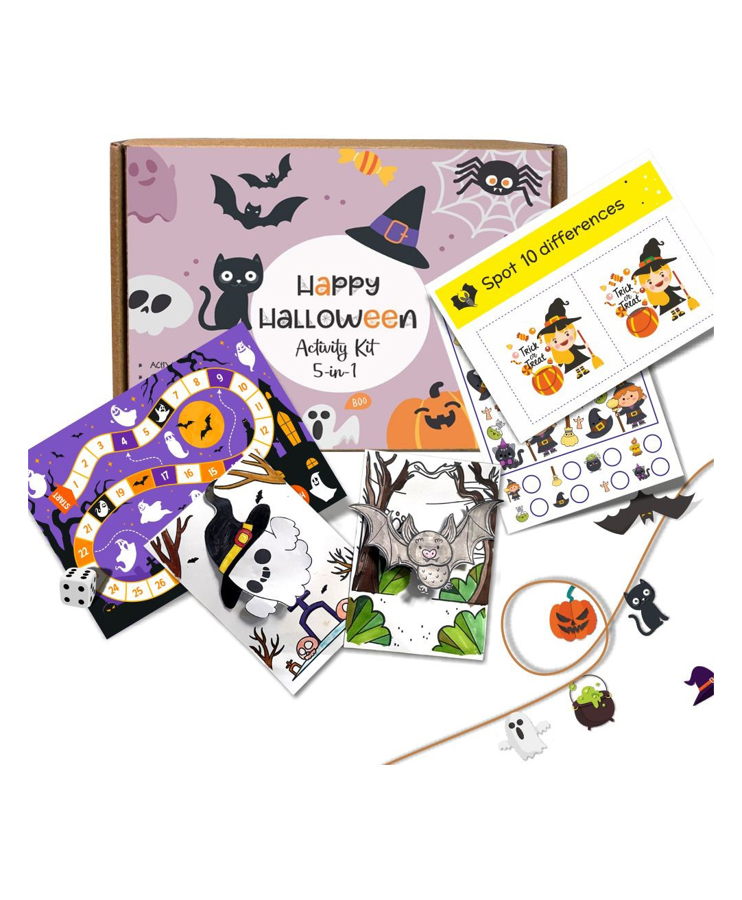 zooplay india Doxbox Happy Halloween Activity 5-in-1 activities - Multicolor-picture-25
