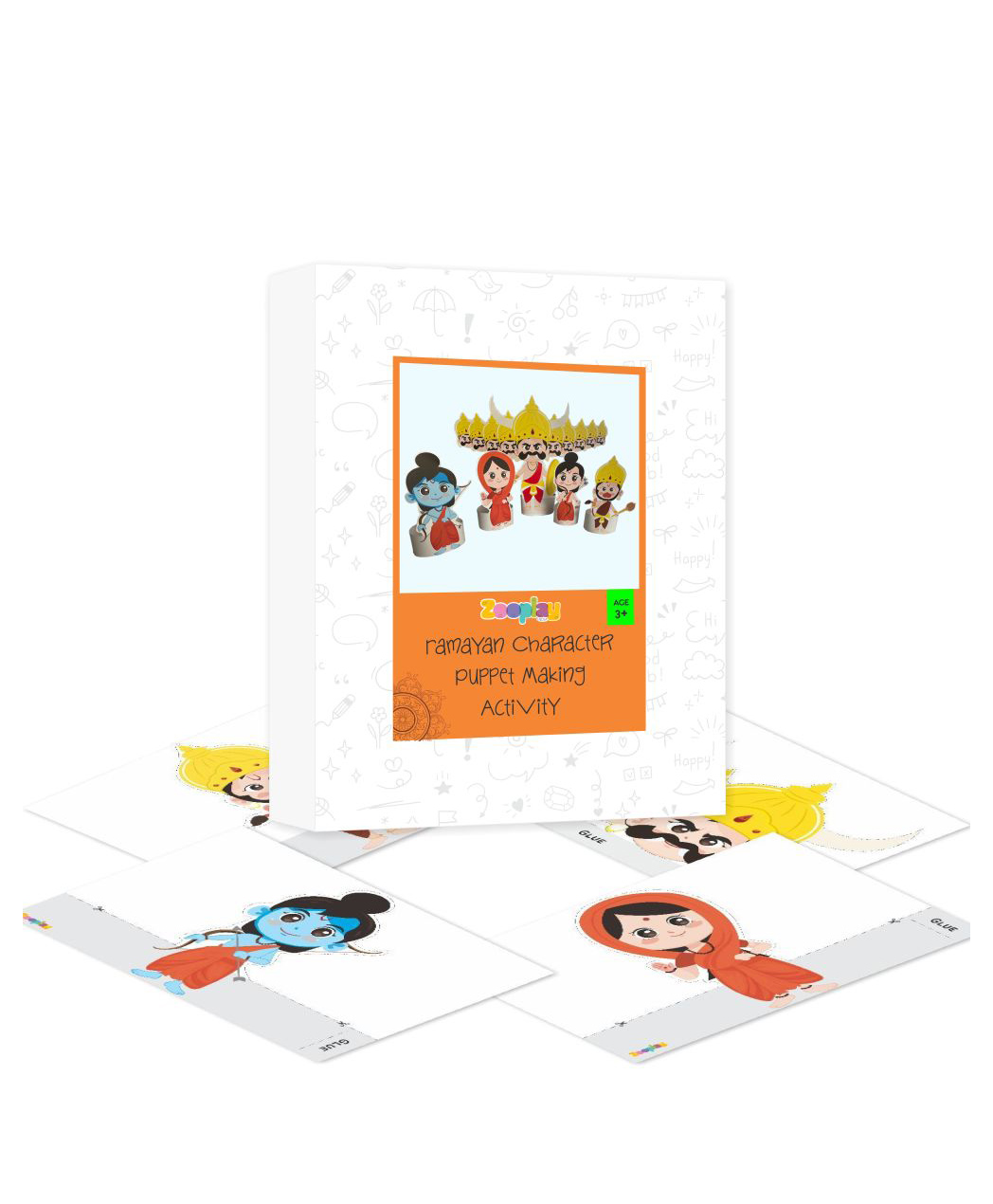 zooplay india Doxbox Ramayan Character Puppet Making Activity - Multicolor-picture-24