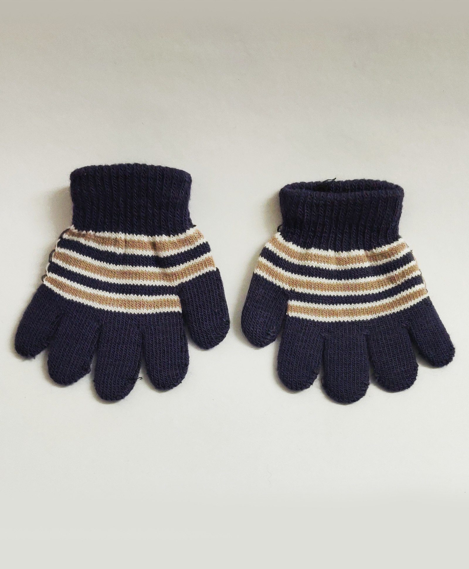 Kid-O-World PinRugby StripedGloves - Grey-image-5