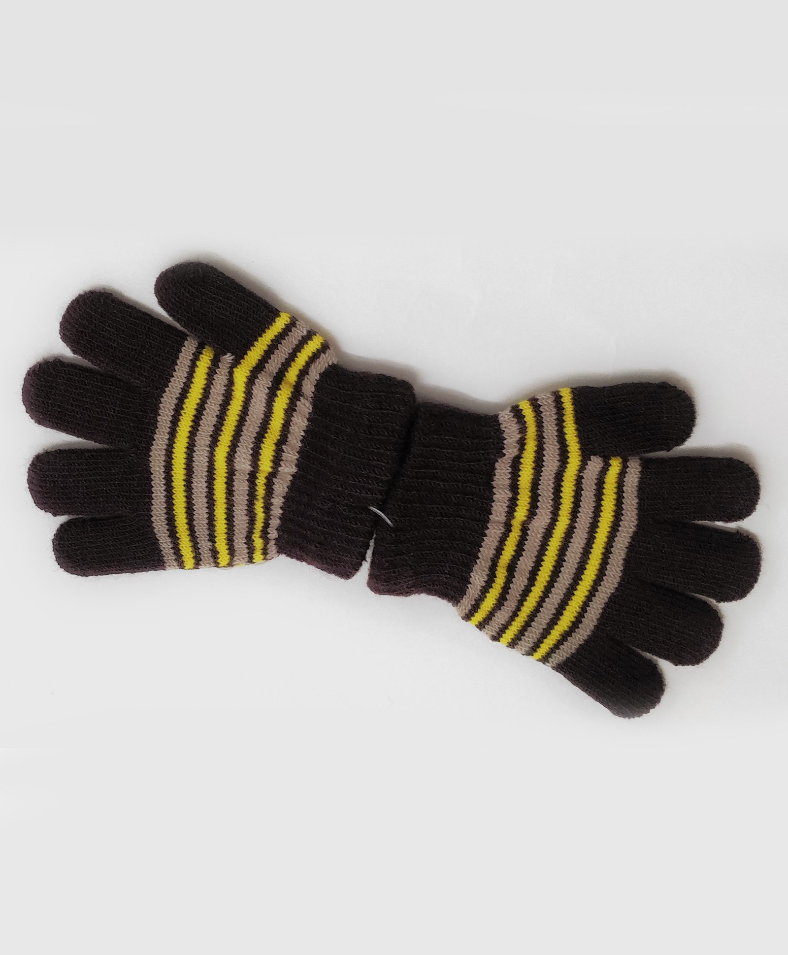 Kid-O-World PinRugby StripedGloves - Brown