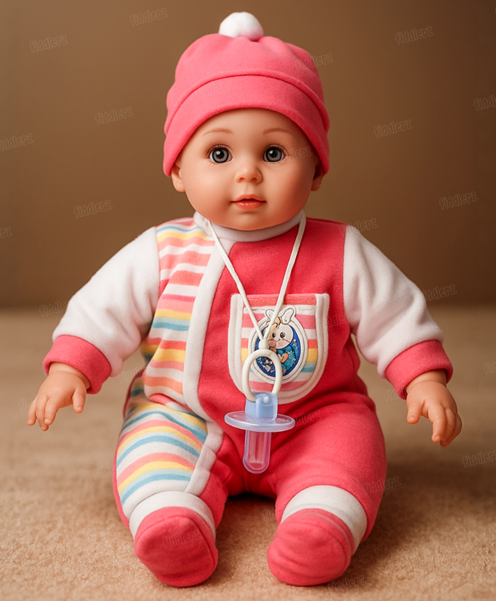 Fiddlerz Musical Laughing Baby Poem Boy Laughing Doll Stuffed Soft Plush Toy with Touch Sensors for Boys & Girls - Multicolors-picture-14