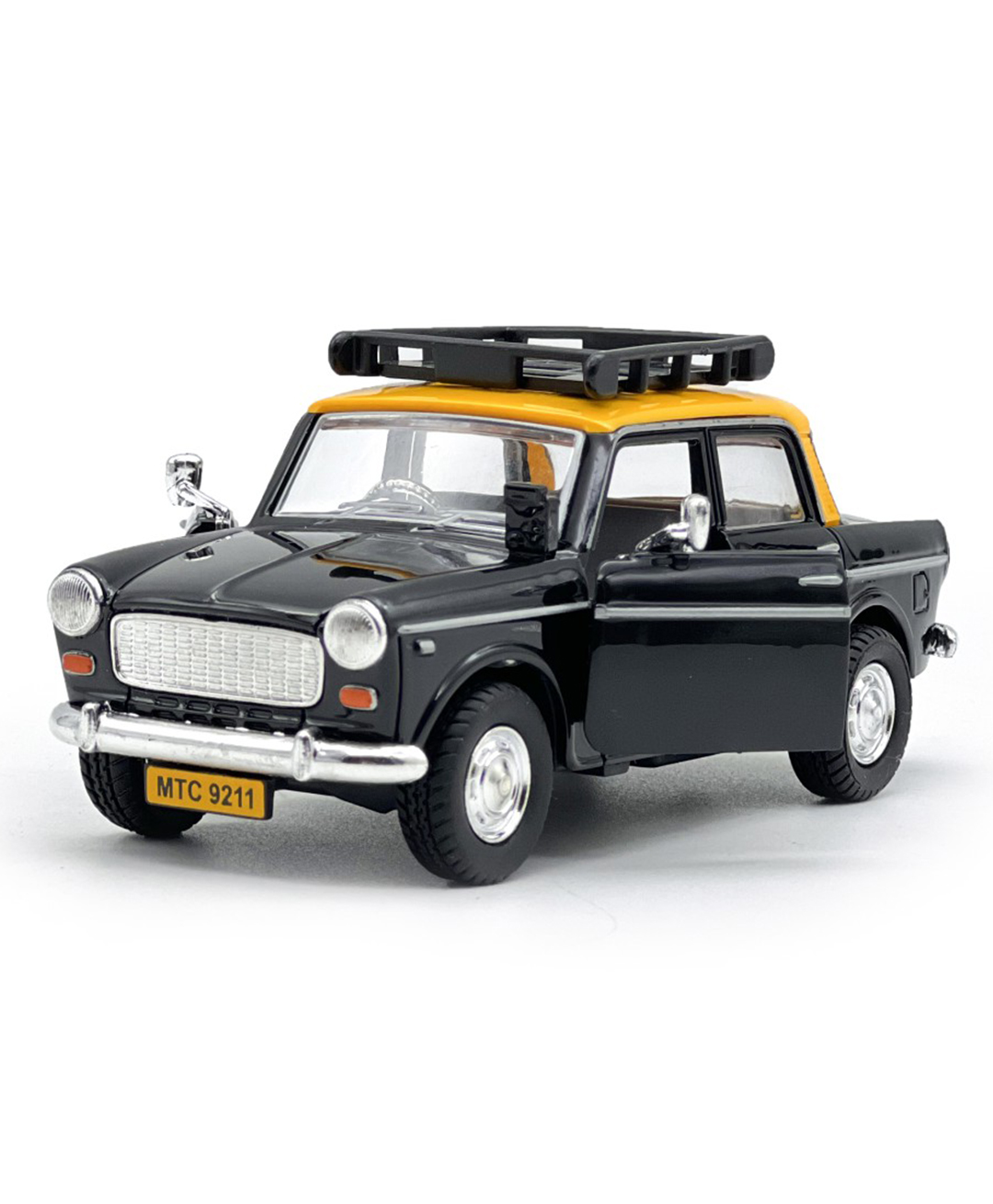 Centy Pull Back Queen 70's Classic Taxi Toy - Black-picture-28