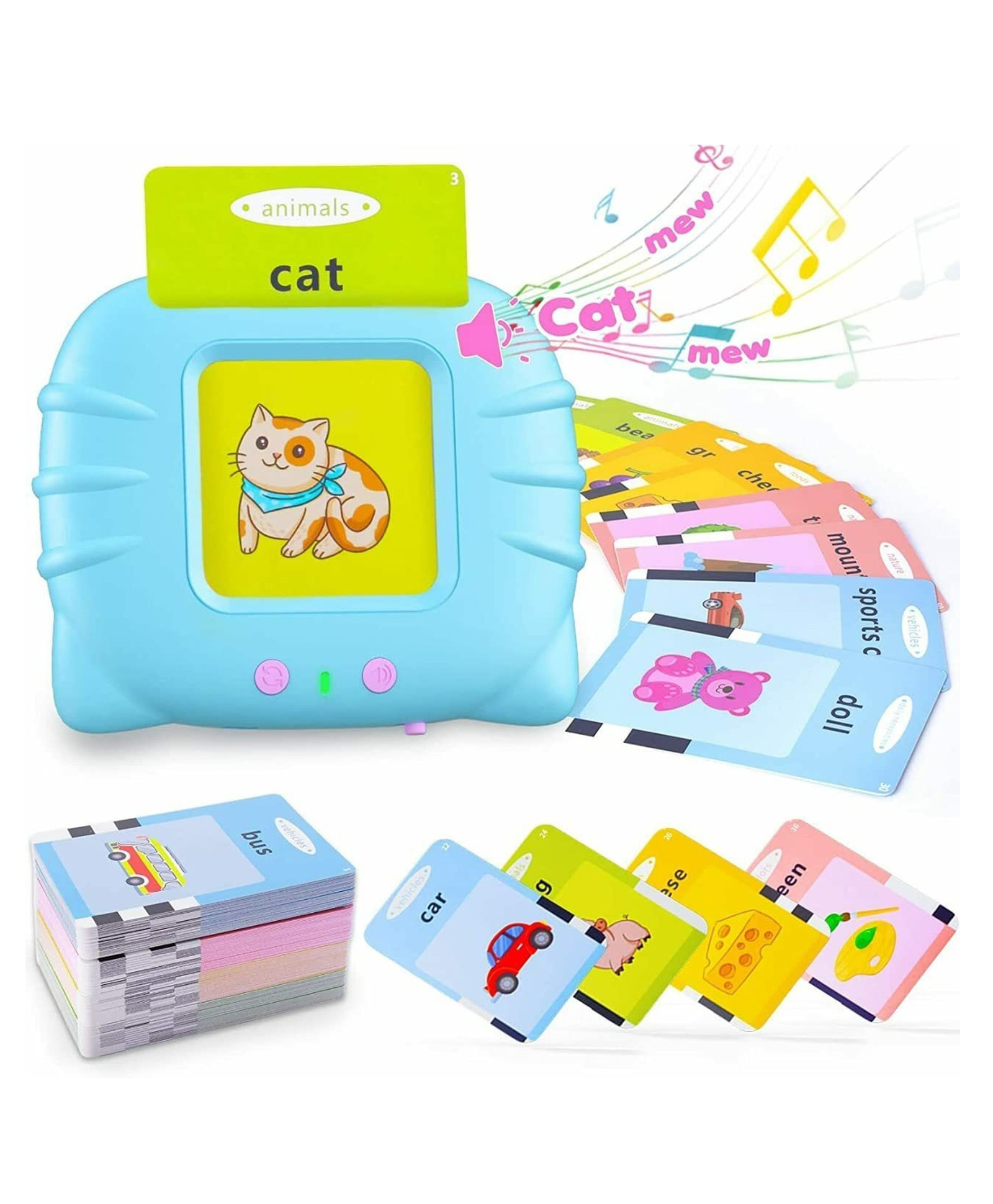AKN TOYS 112 colorful Double Sided Cards 224 Words (Colour May Vary)-picture-17