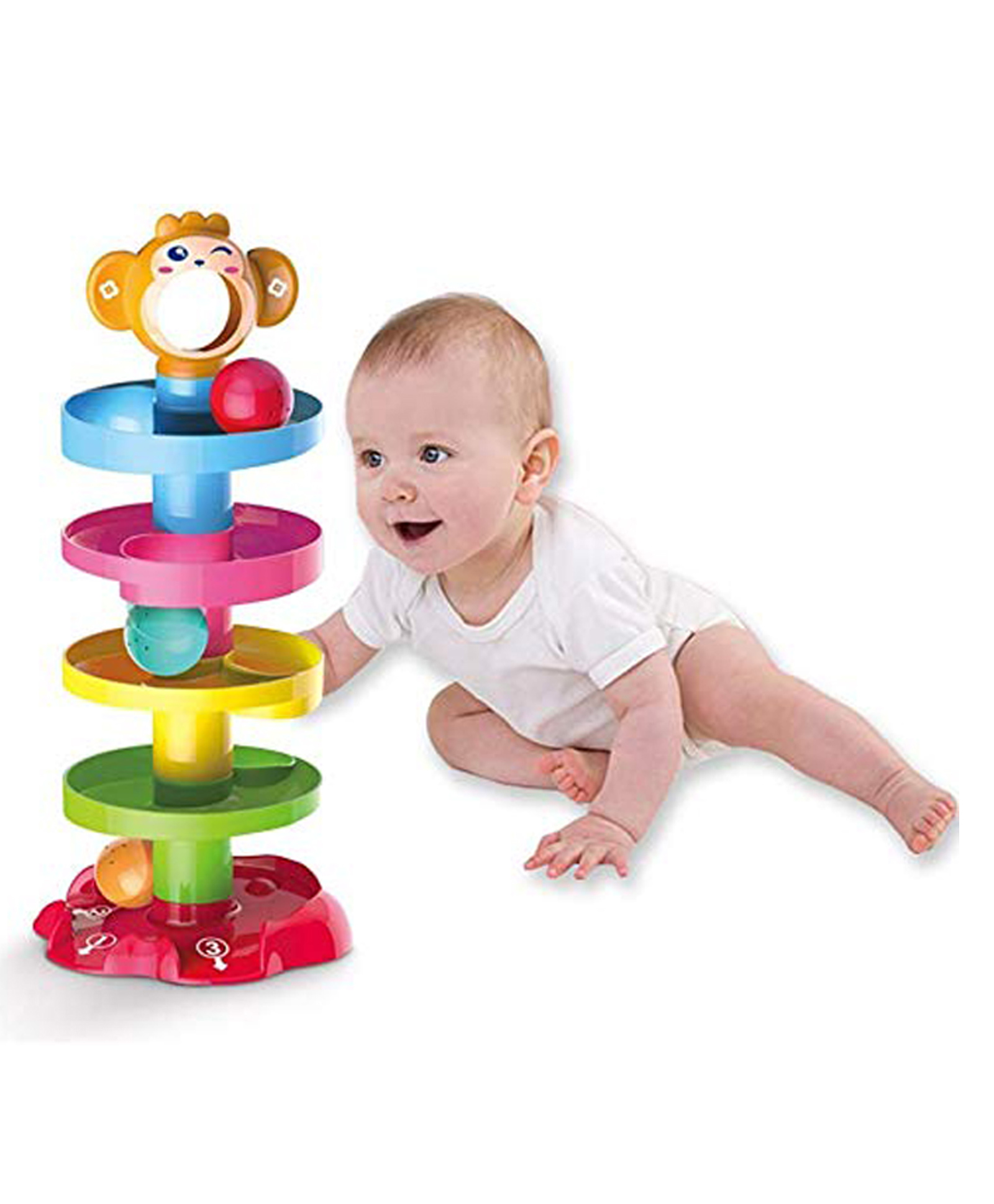 AKN TOYS Swirling Tower Ball Drop Roll Ball - Multicolor-picture-15