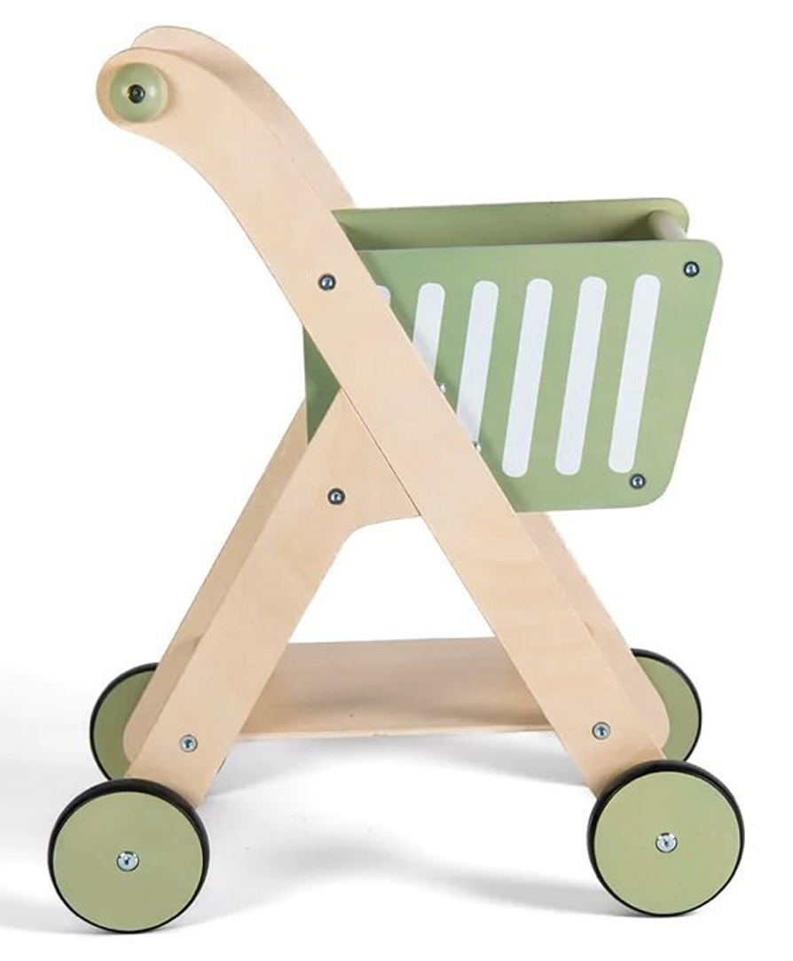 Playbox Shop 'N' Roll - Educational Wooden Toy Role Play Grocery Store Shopping Trolley  Pretend Play Supermarket Playset-picture-18