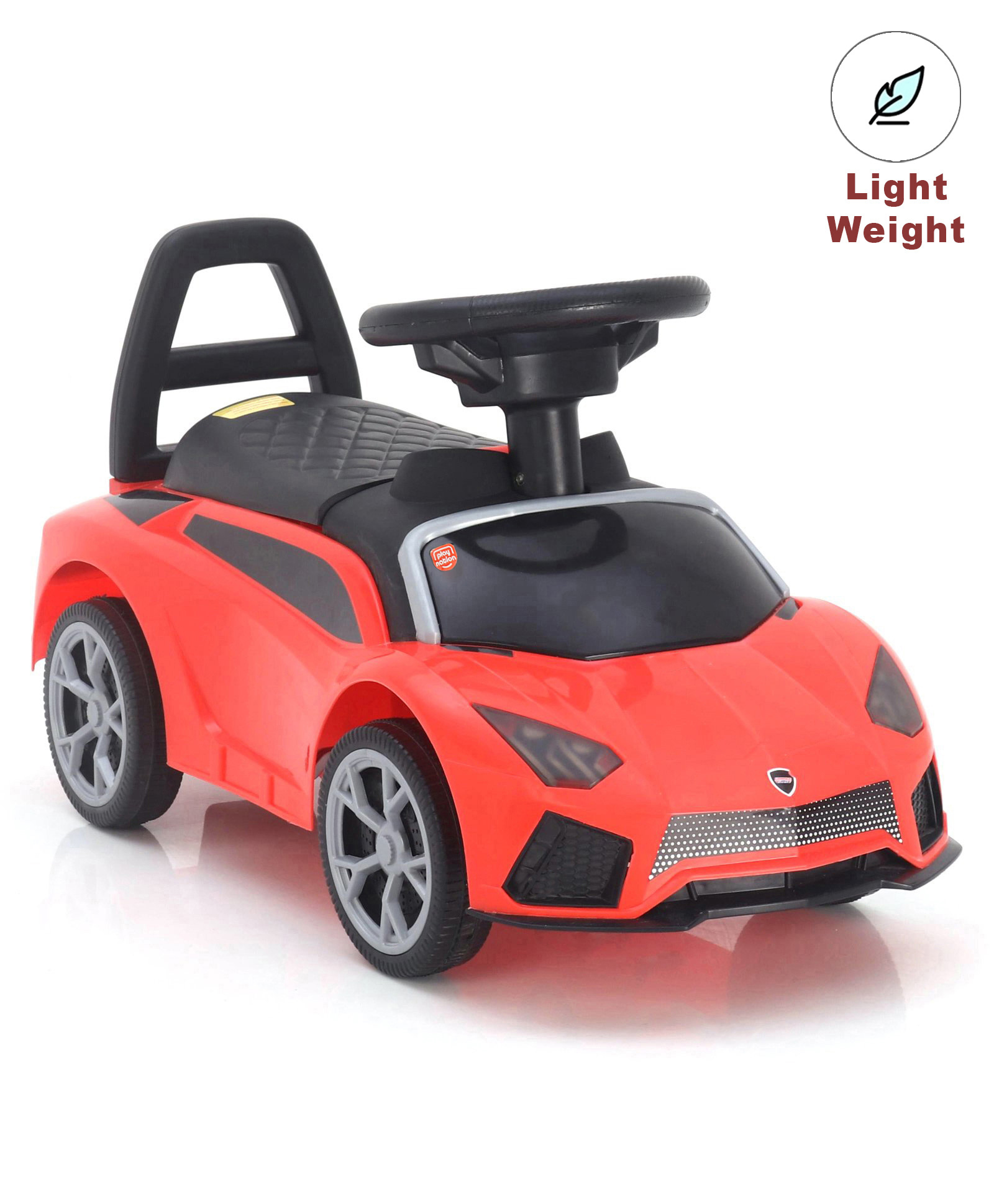 Play Nation  Car Shape Manual Push Ride On With Storage - Red-picture-7