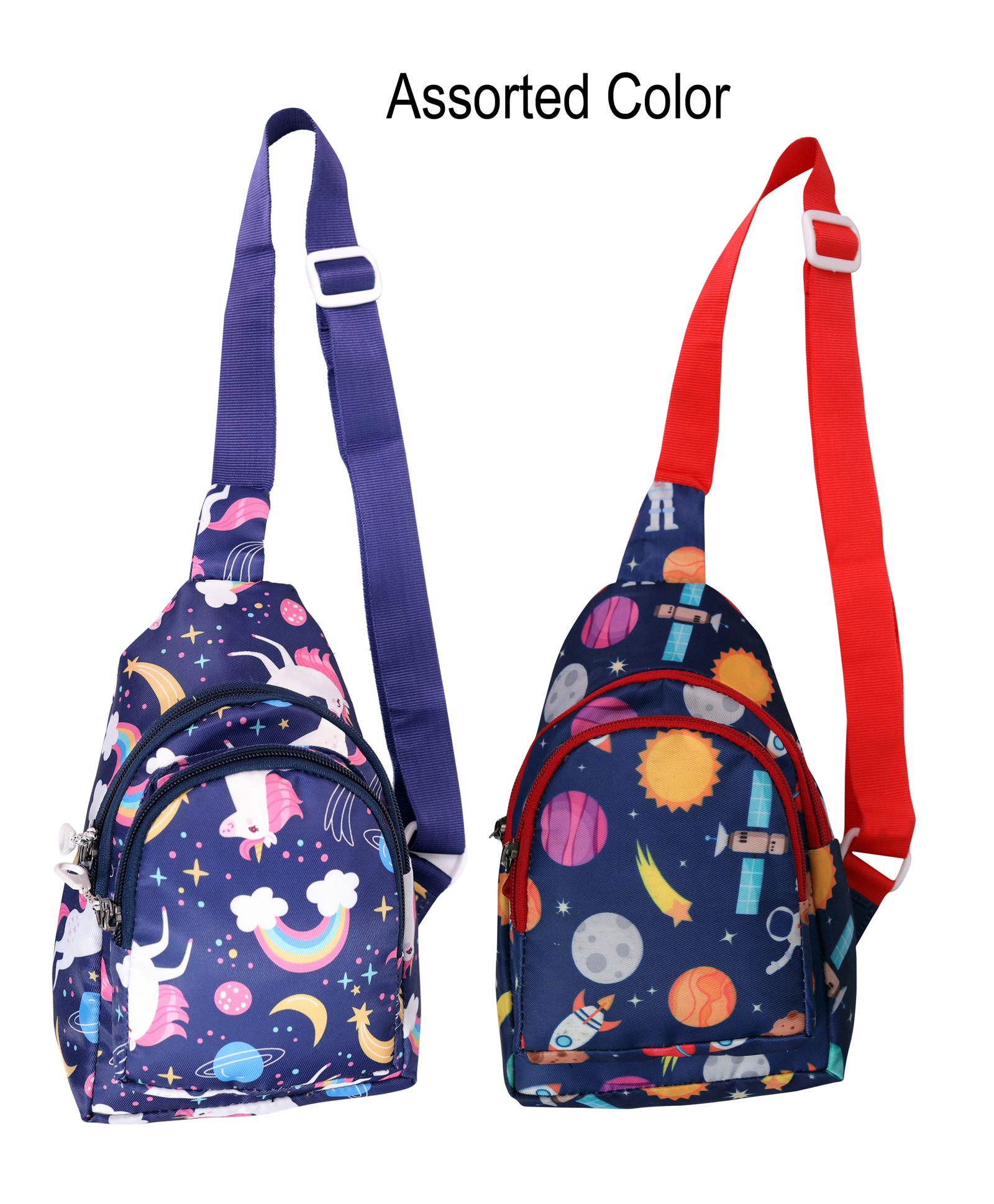 Happile Waist or Cross Body Bag Pack of 2 Combo (Assorted Color & Design)-image-49