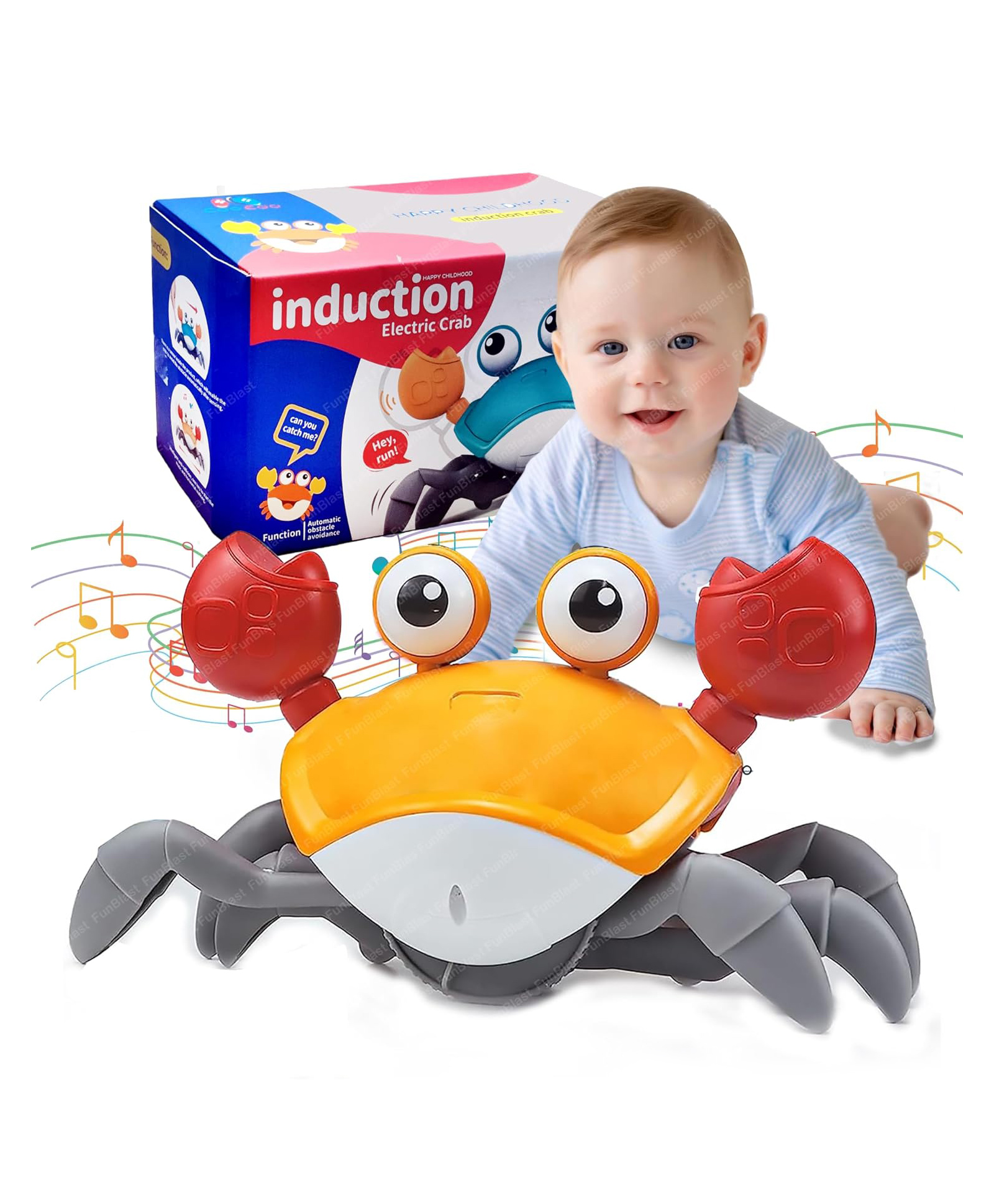FunBlast Dancing & Crawling Crab Toy with Music  Multicolour-image-13